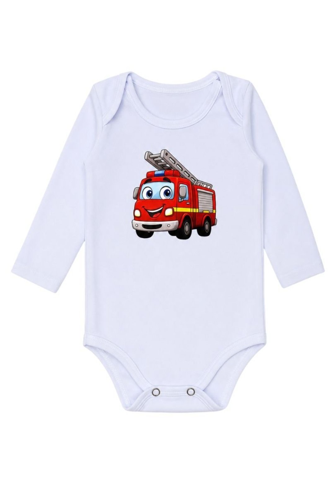 Infantil - Kit Menino 3 Peças Suedine Algodão Vermelho Bombeiro