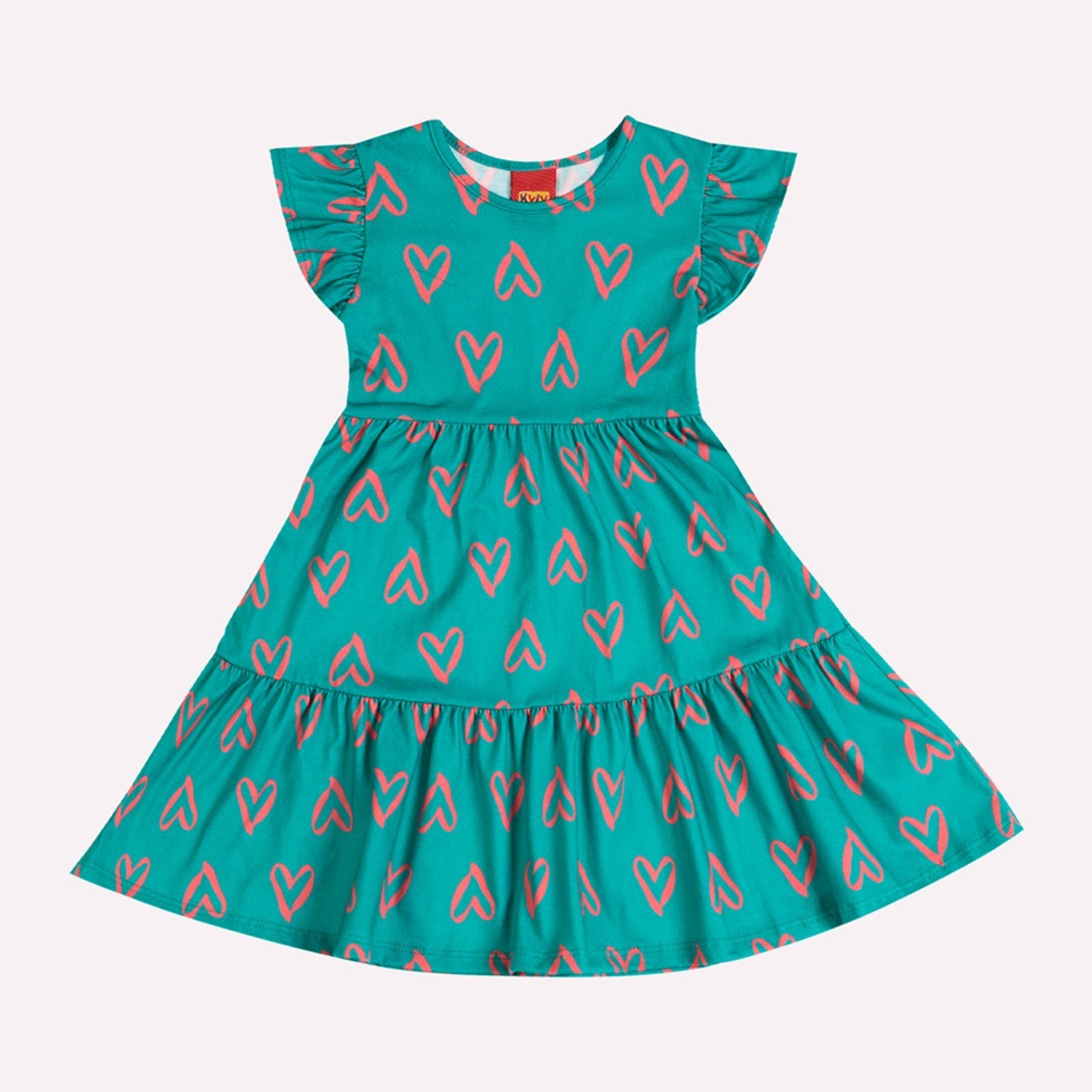 Infantil – Vestido Infatil Menina Corações Kyly