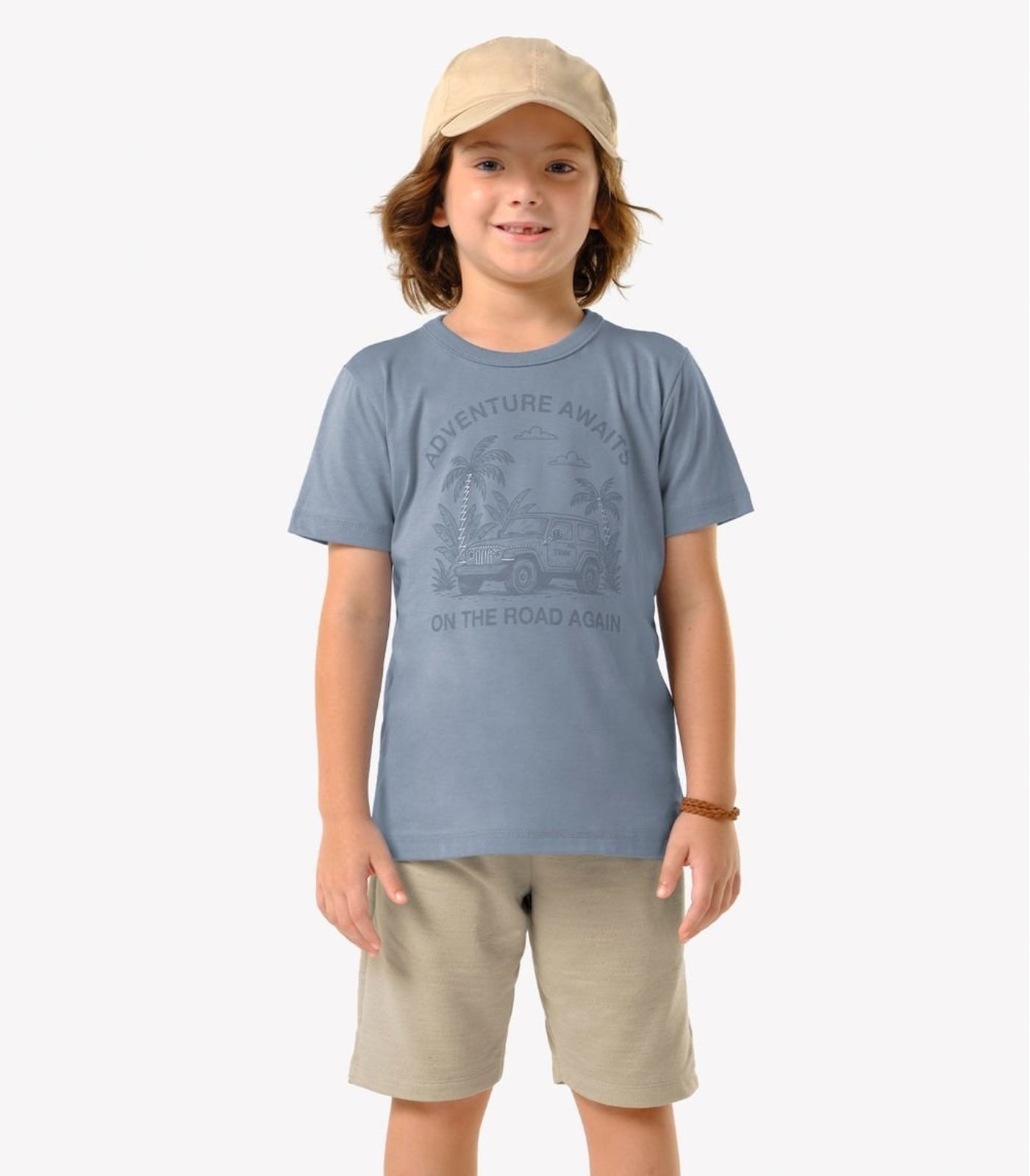 Infantil - Conjunto Camiseta Com Bermuda Trick Nick Azul