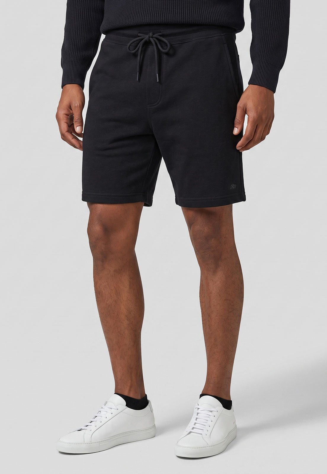 Bermuda Masculina Aeropostale Moletom com Cordão Preta