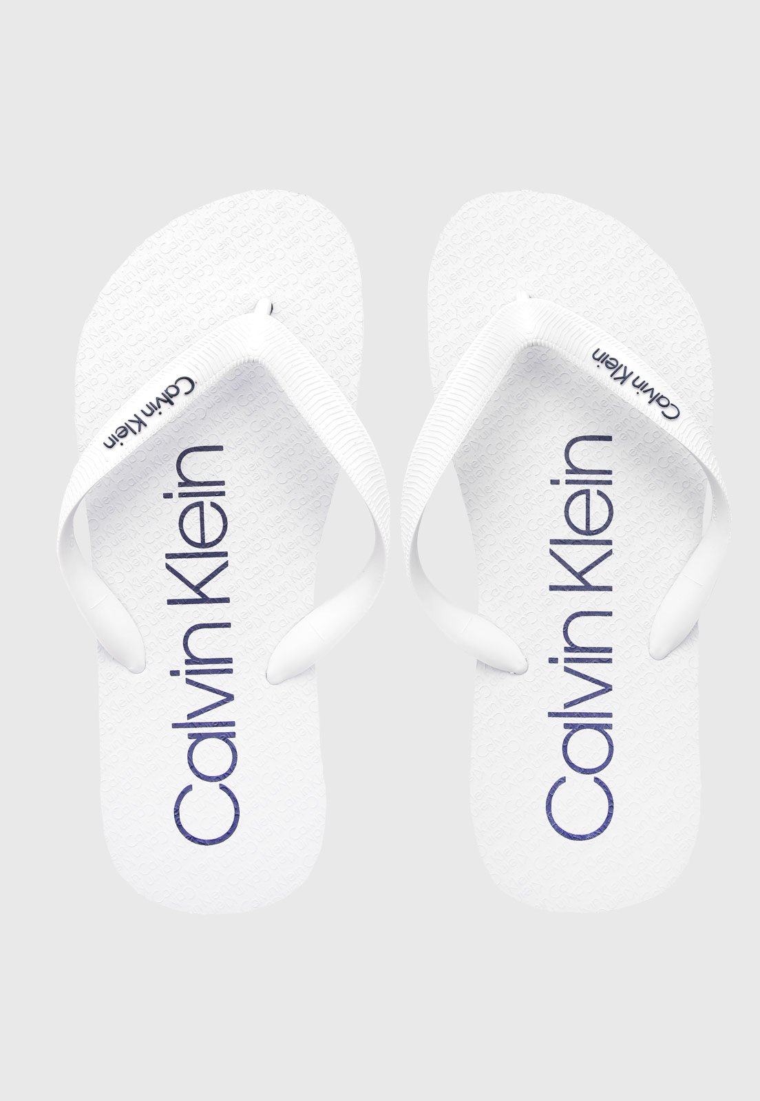 Chinelo de Dedo Calvin Klein Branco