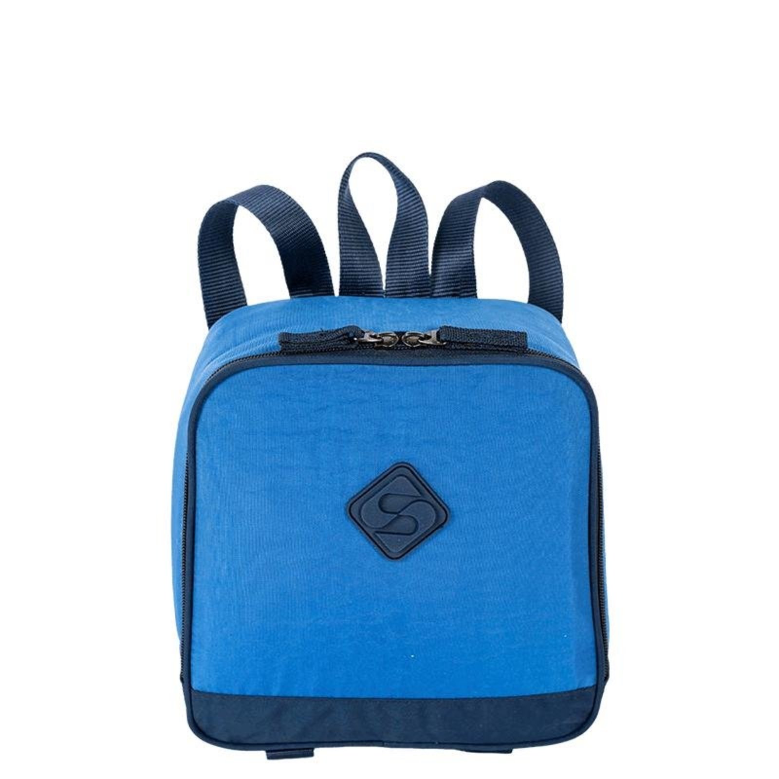 Infantil - Lancheira Grande Sestini Lunch Crinkle 3 Double - Azul Azul