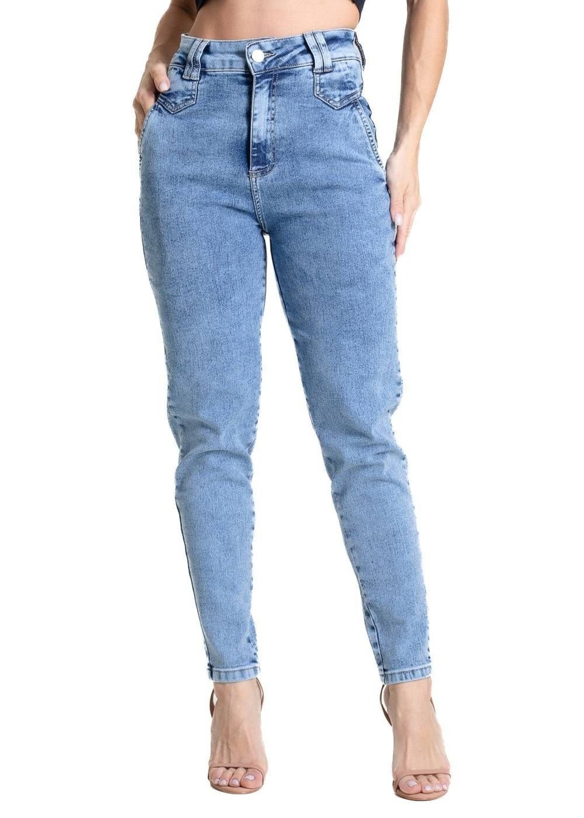 Calça Jeans Sawary Mom - 283411 - Azul - Sawary