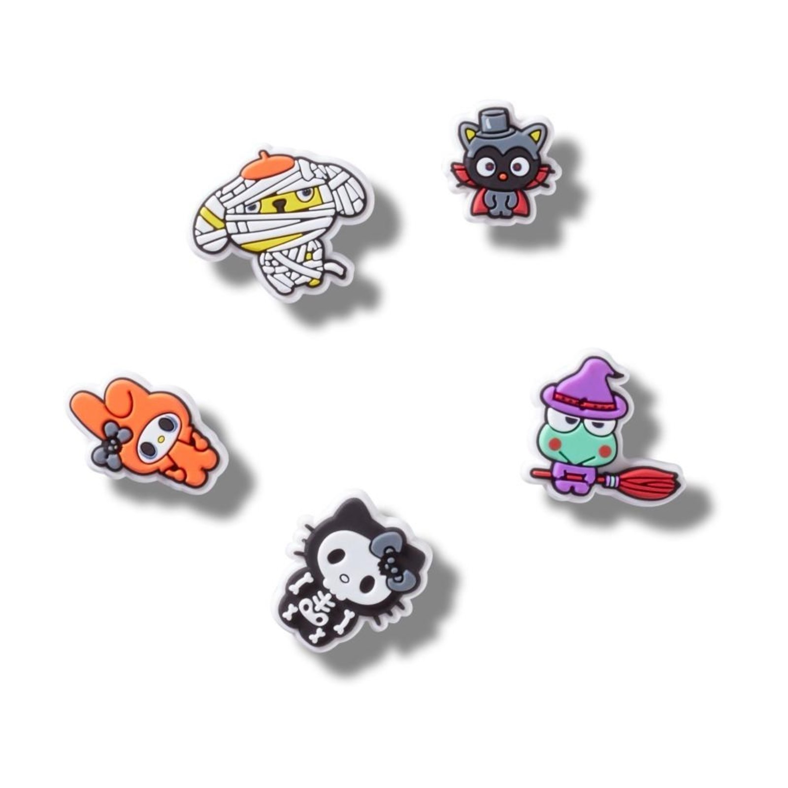 Vista 2 Infantil - Jibbitz™ Hello Kitty Friends Halloween Pack Com 5 Peças Crocs branco