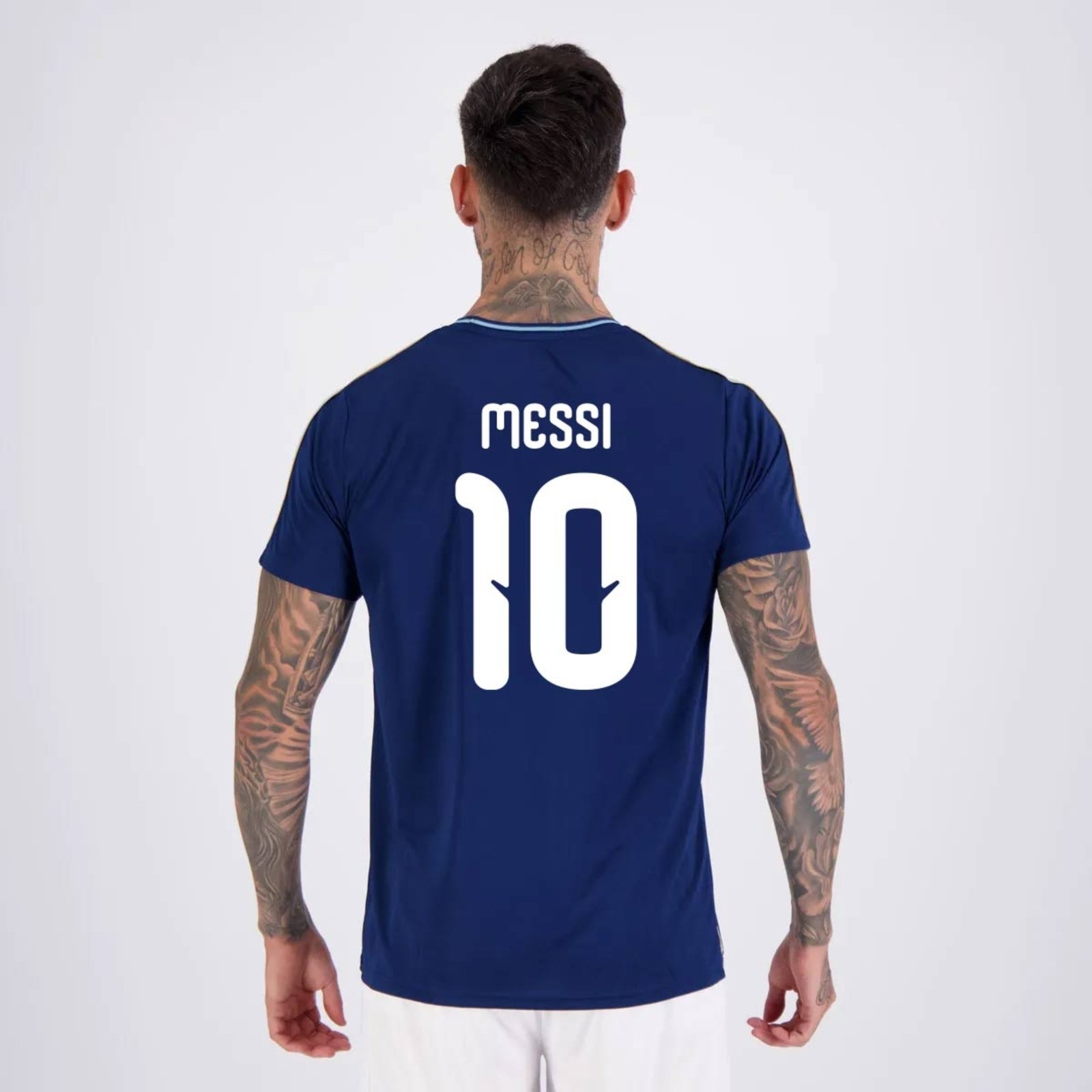 Camisa Argentina Tracks Marinho 10 Messi