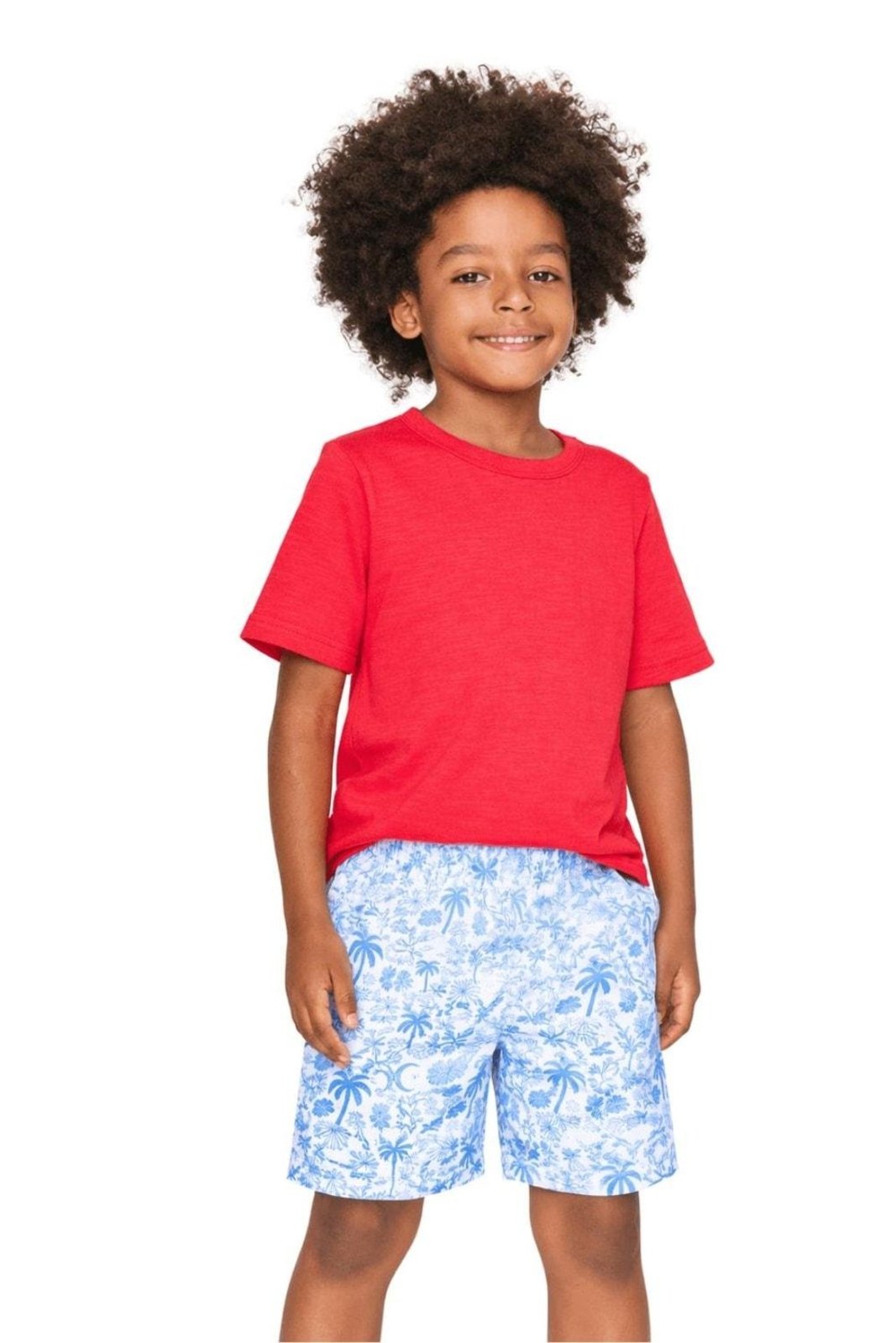 Infantil - Conjunto Menino Básico Alphabeto Vermelho e Azul Vermelho