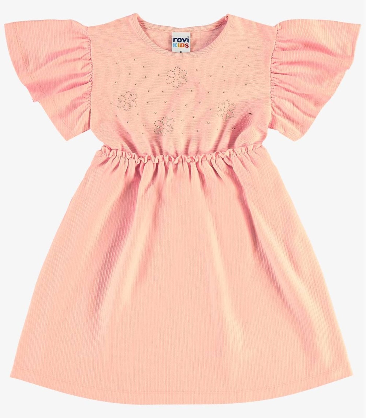 Infantil - Vestido Malha Texturizada Rovi Rosa
