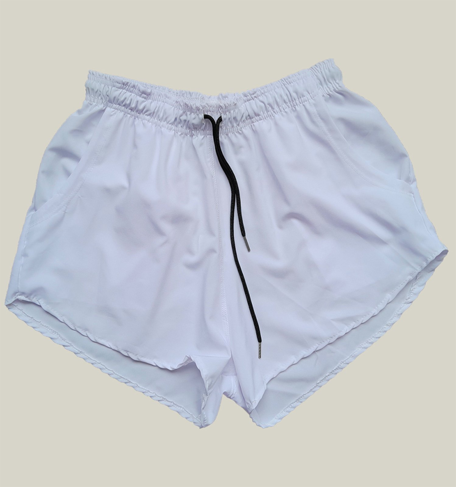 Shorts Praia Feminino Elastano Premium WSS Basic Branco