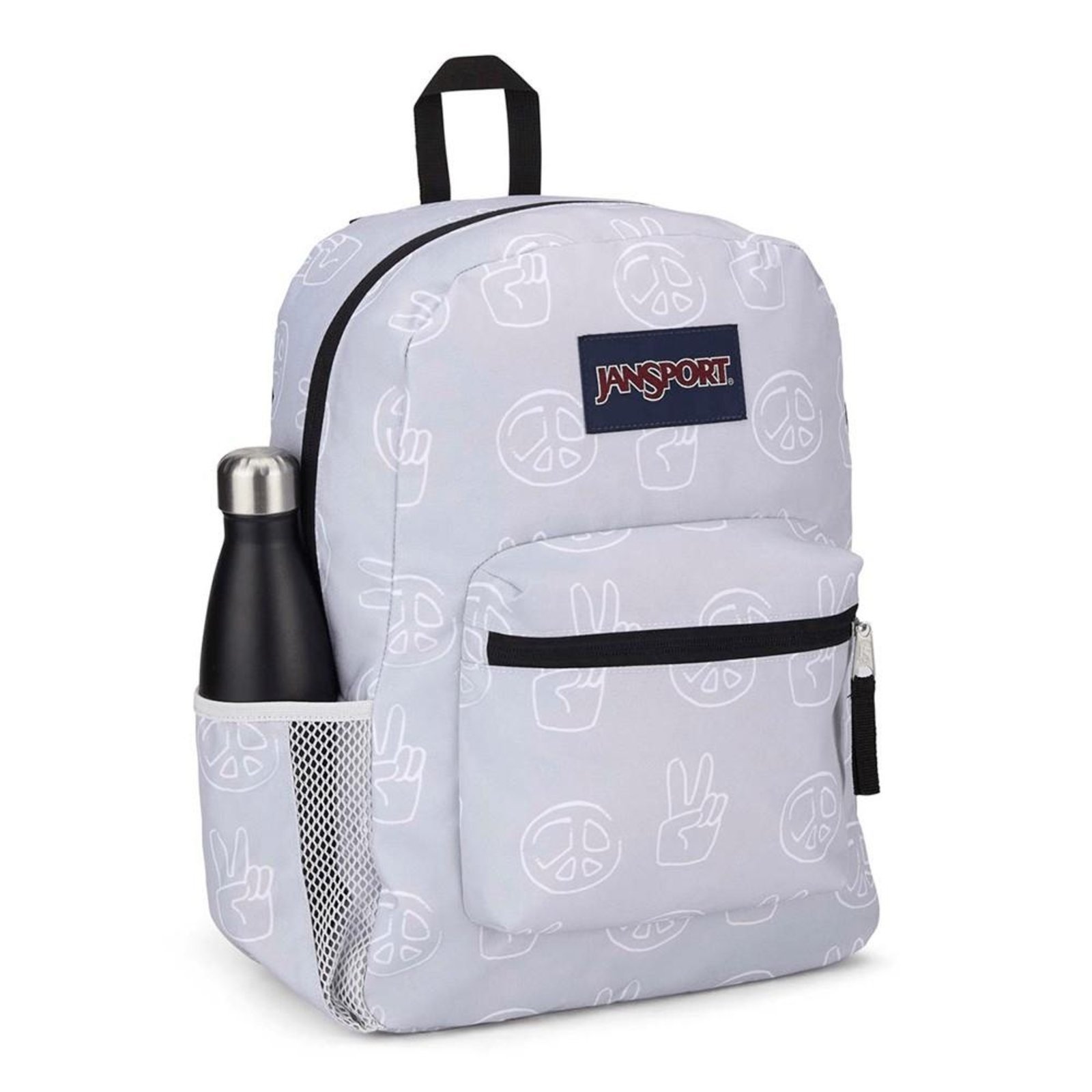 Vista 3 Mochila Jansport Cross Town 26 Litros Peace incolor Jansport incolor