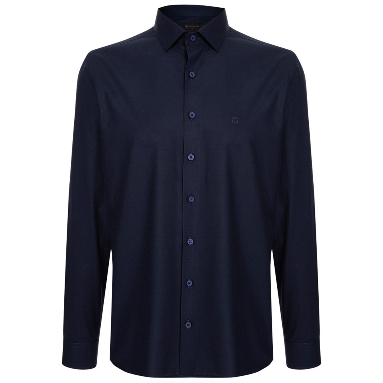 Camisa Individual Slim Lisa Pr26 Azul Masculino