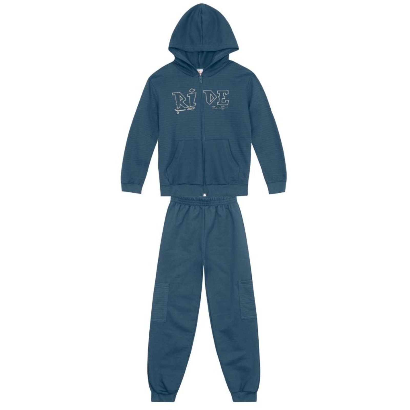 Infantil - Conjunto menino com aplique bordado Brandili