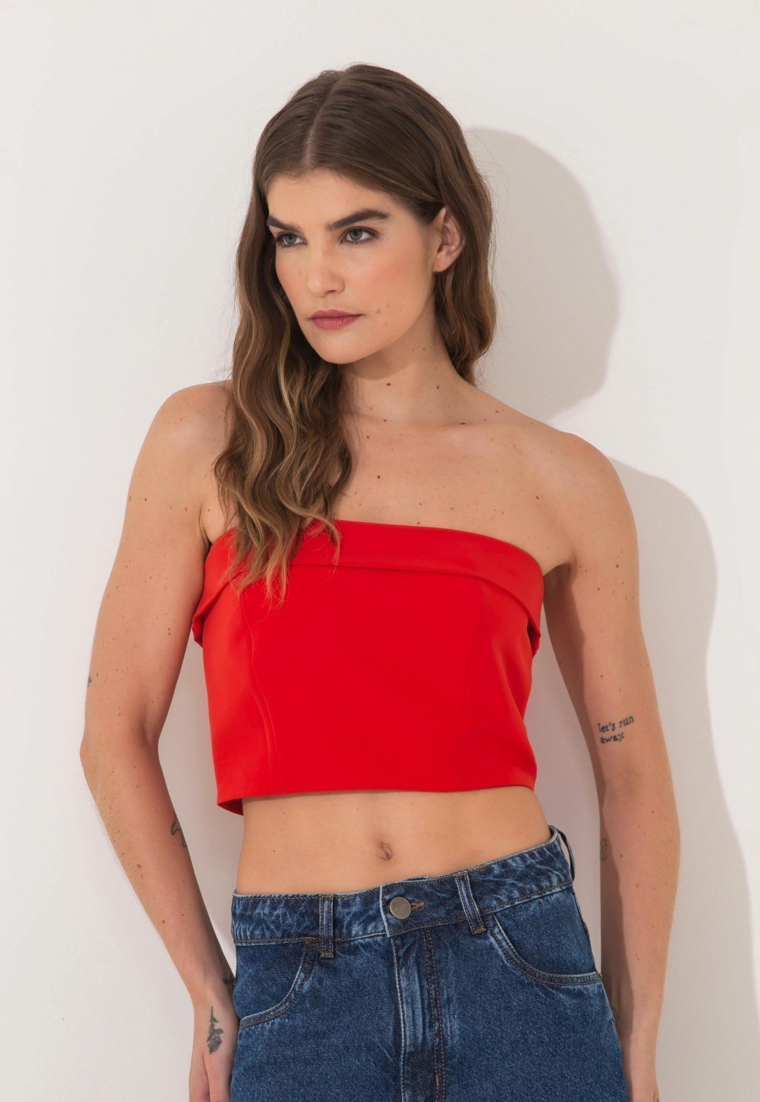 Cropped Alfaiataria Traymon Vermelho