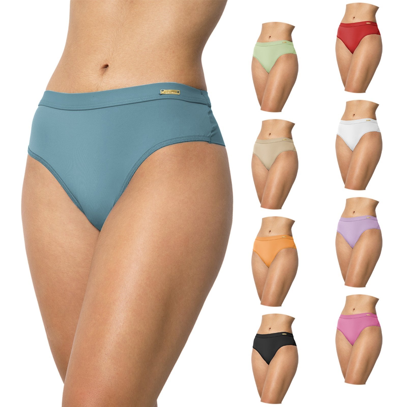 Kit 10 Calcinha Gabi Lingerie Modelagem perfeita para o seu corpo Fio duplo Com cós e lateral mais grossa