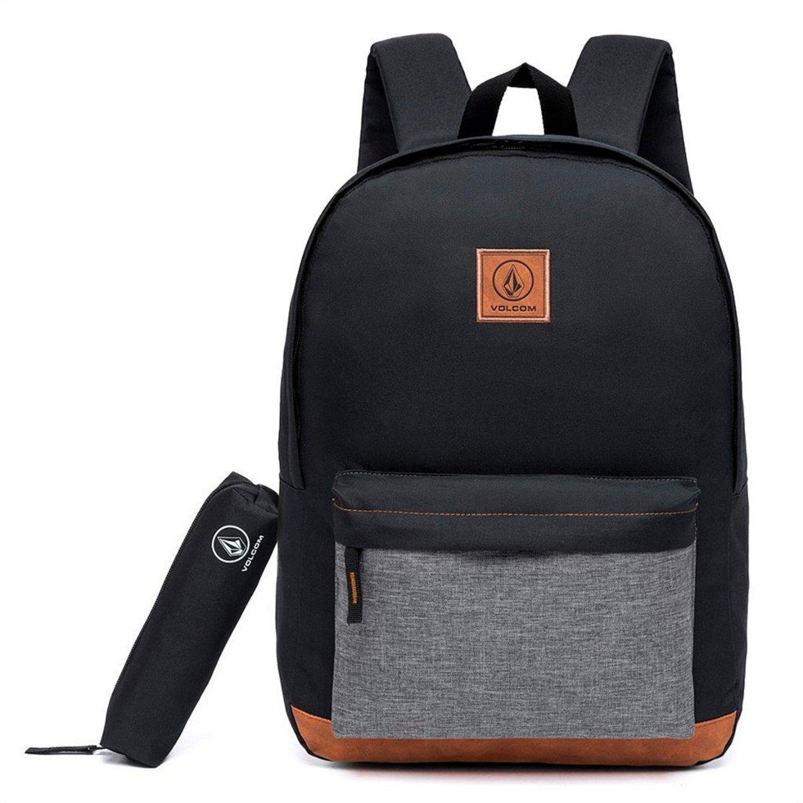 Vista 2 Infantil - Mochila 18 Litros + Estojo Volcom VC6051 preto Volcom preto