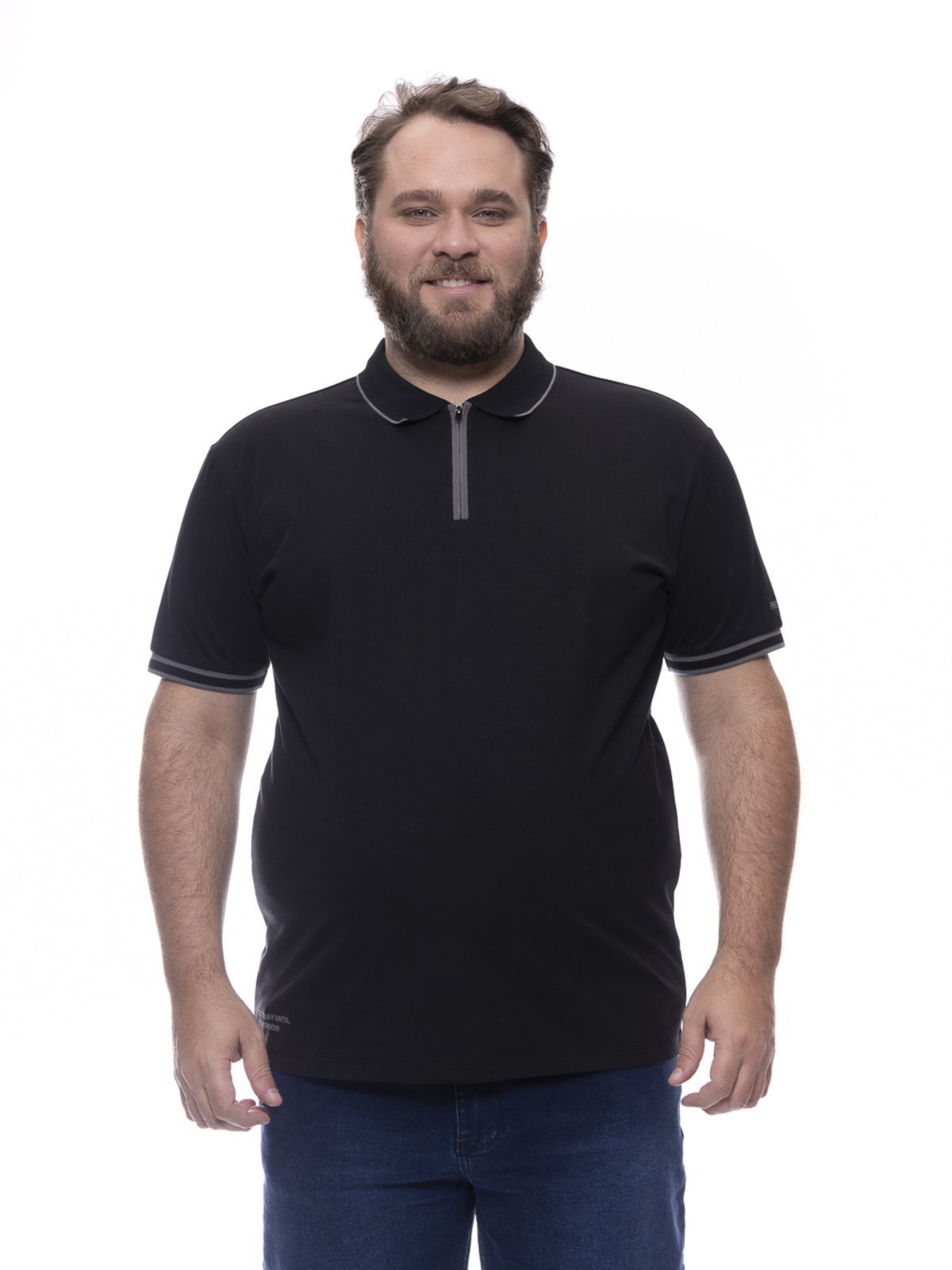 Polo Oversize Masculina Manga Curta Linha Premium Crocker – 50600