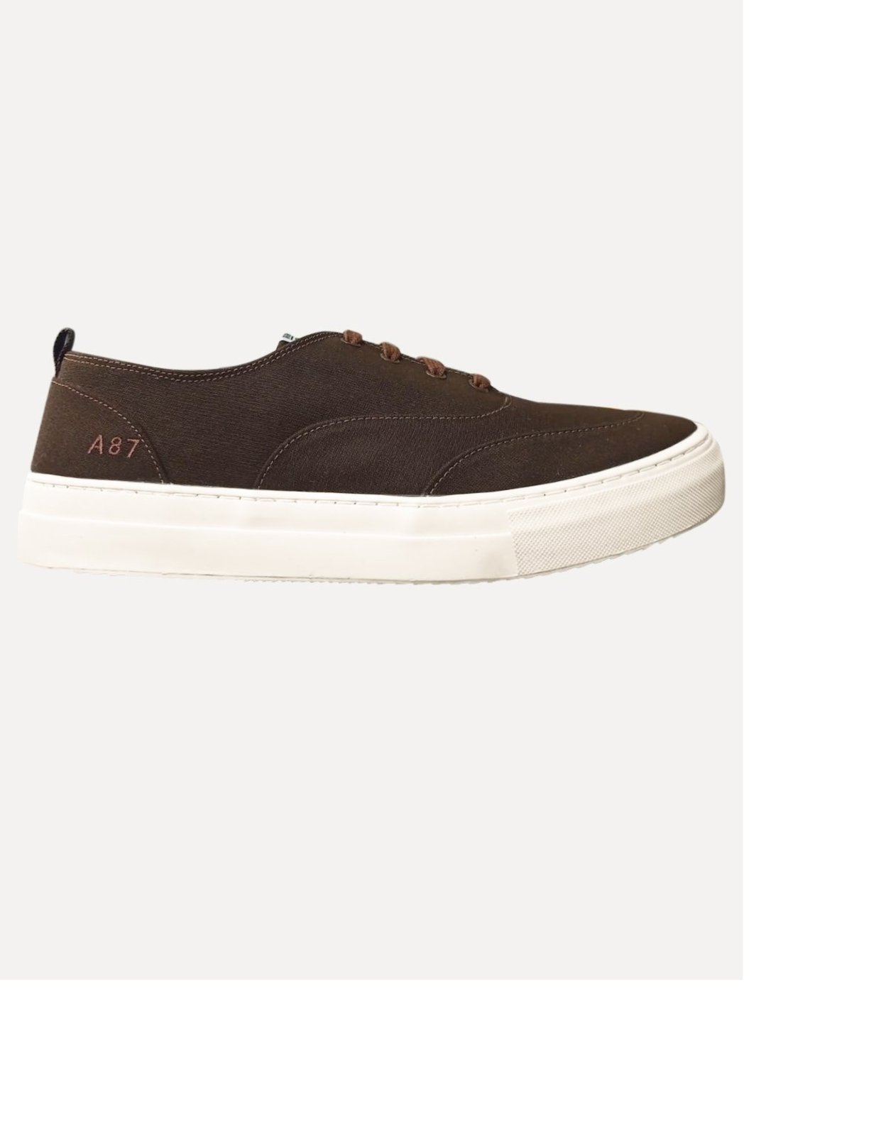 Tênis Aeropostale Masculino Casual Lona Baixo A87 Bordado Marrom Café