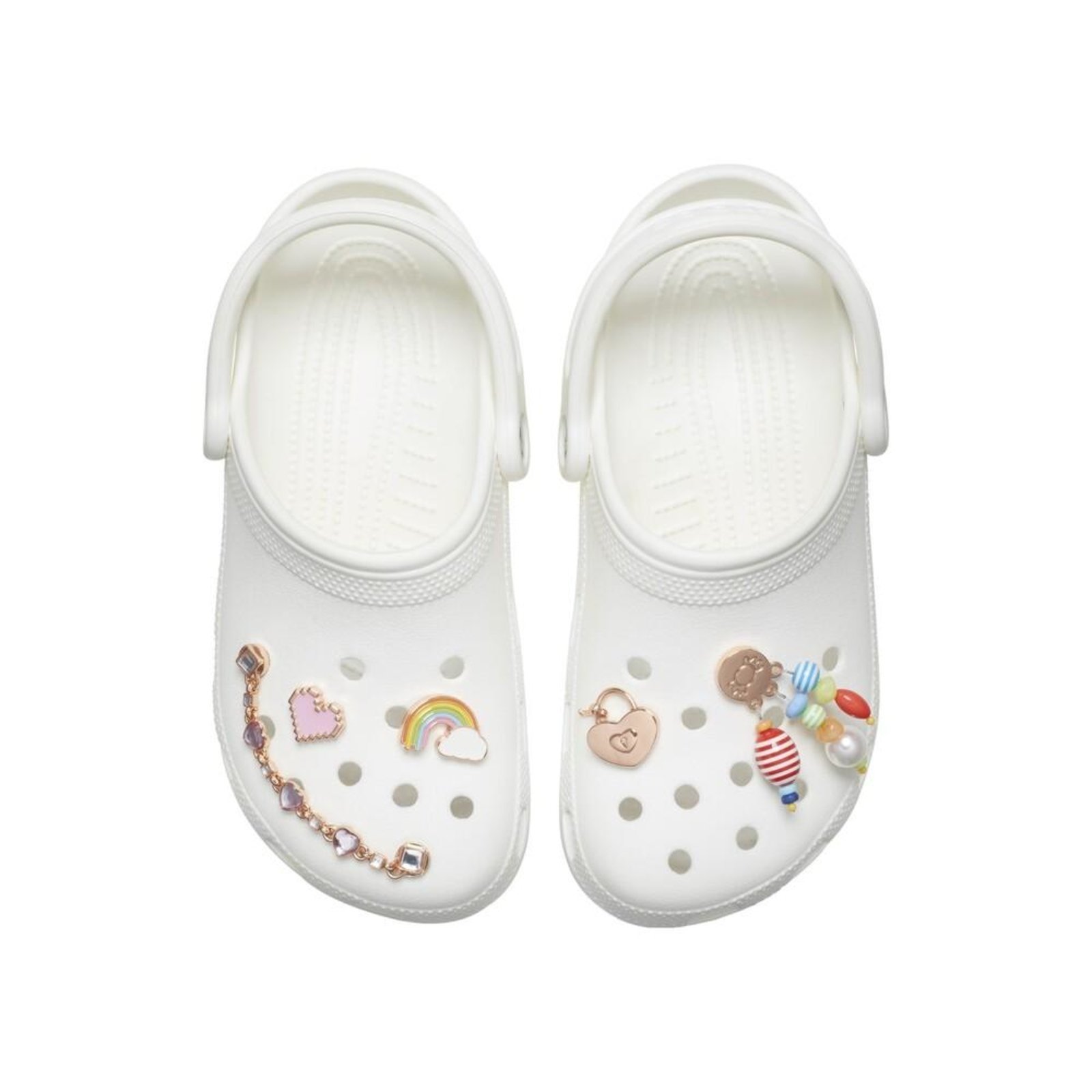 Vista 3 Infantil - Jibbitz™ shine like a diamond pack com 5 unidades unico Crocs branco