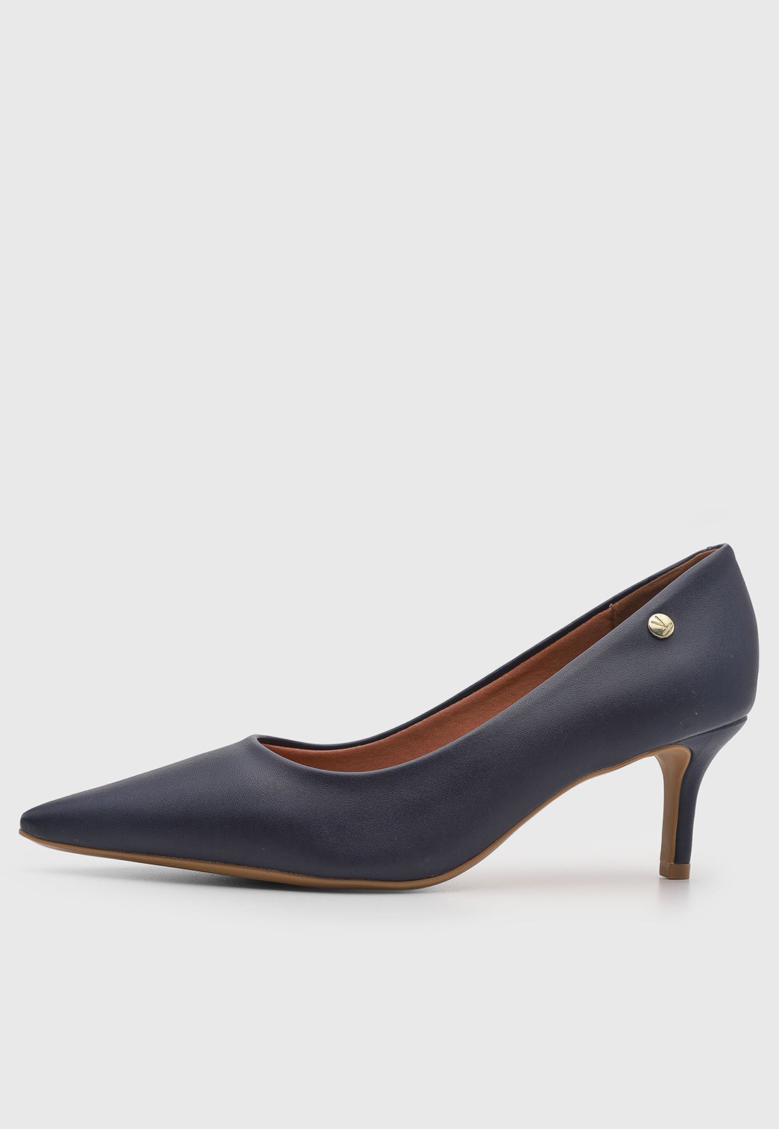 Scarpin Feminino Vizzano Salto Fino Azul Marinho