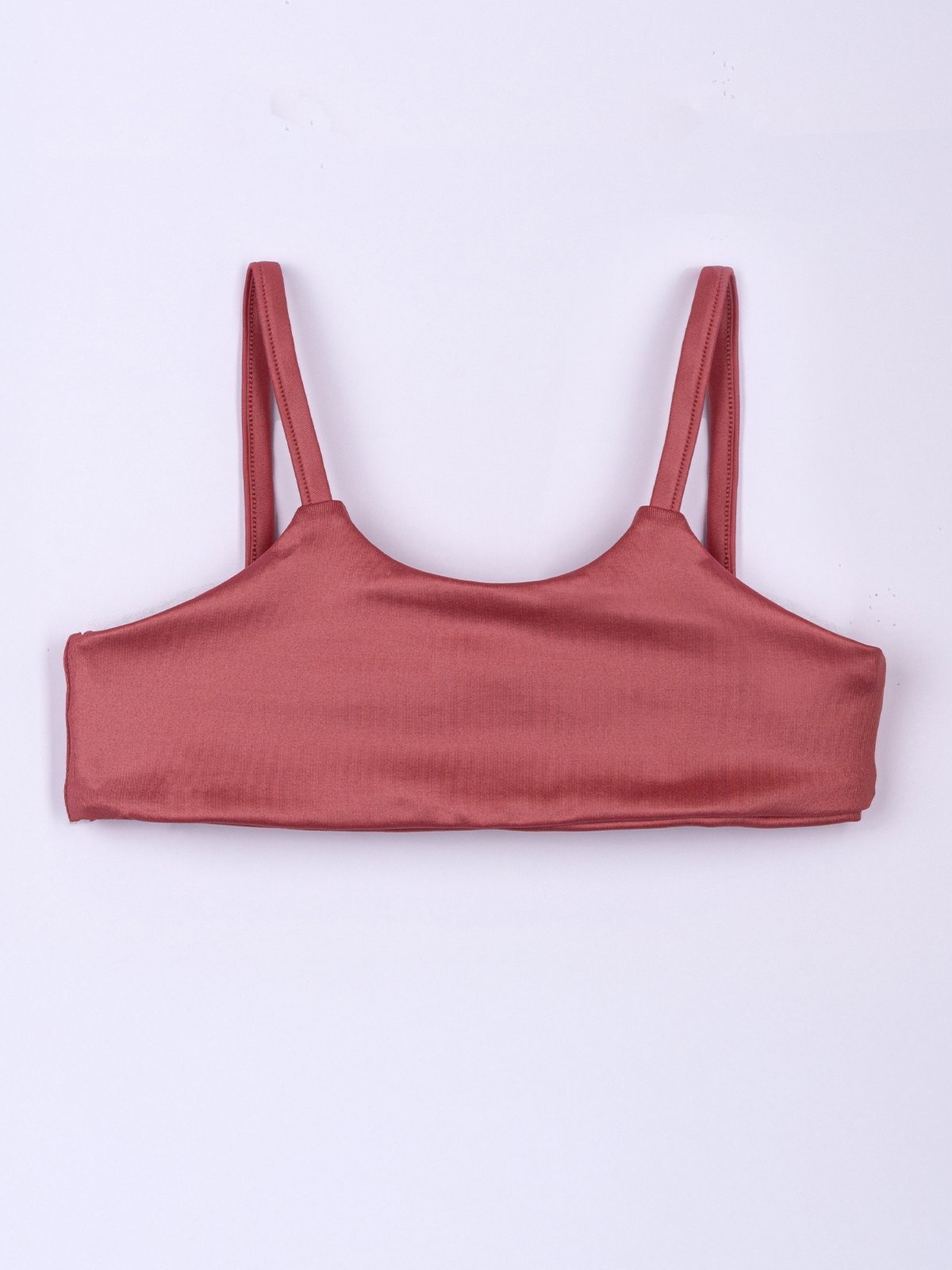 Vista 2 Infantil - Top Bugbee Sem Costura Alça Fina Gola Redonda em Malha Indian Red Astro Dust rosa Bugbee rosa
