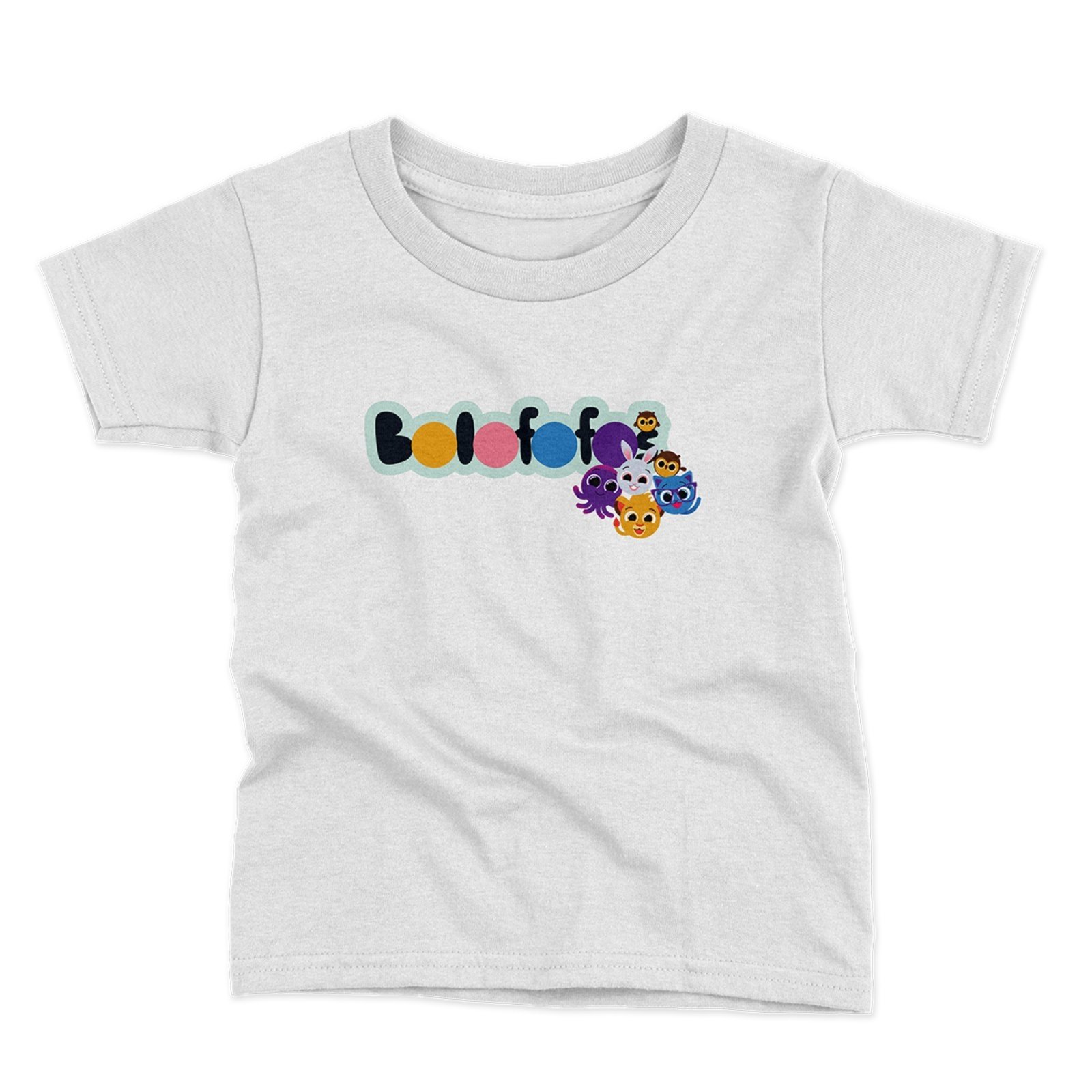 Infantil – Camiseta Menino ou Menina Manga Curta Estampada Algodão Conforto Moda Verão Personagens Bolofofos Colorido