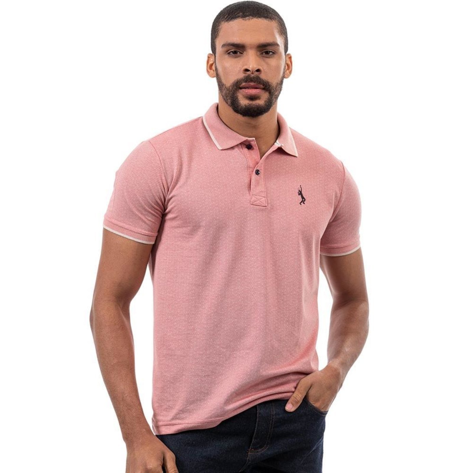 Camisa Masculina Polo Básica Algodão Piquet Dia a Dia