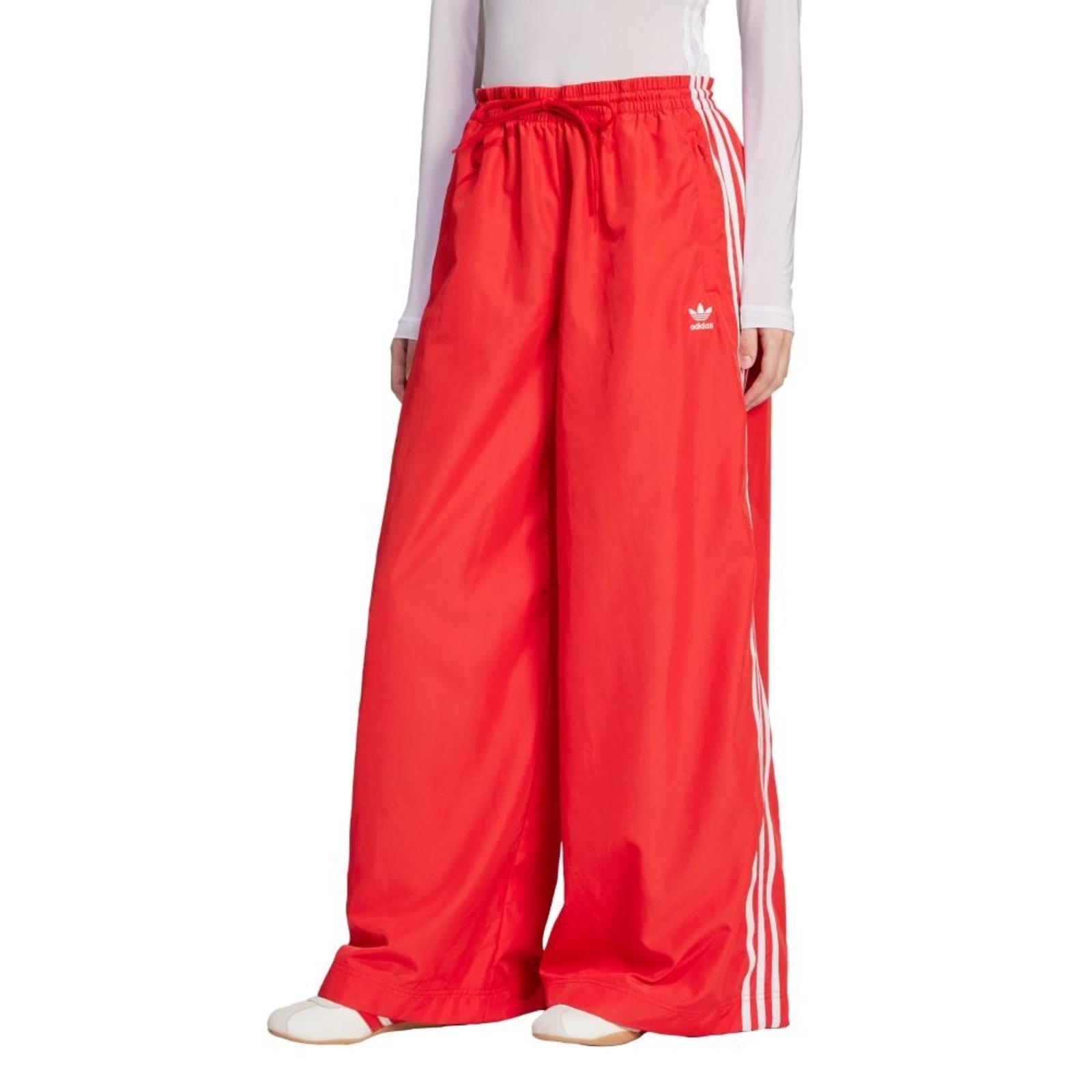 Calça Oversized adicolor Firebird adidas Originals Vermelho