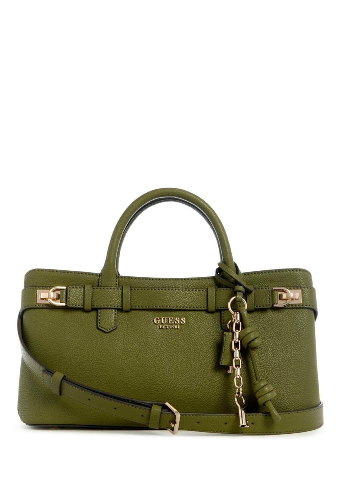 Bolsa Guess Gregoria Girlfriend Satchel Verde Musgo