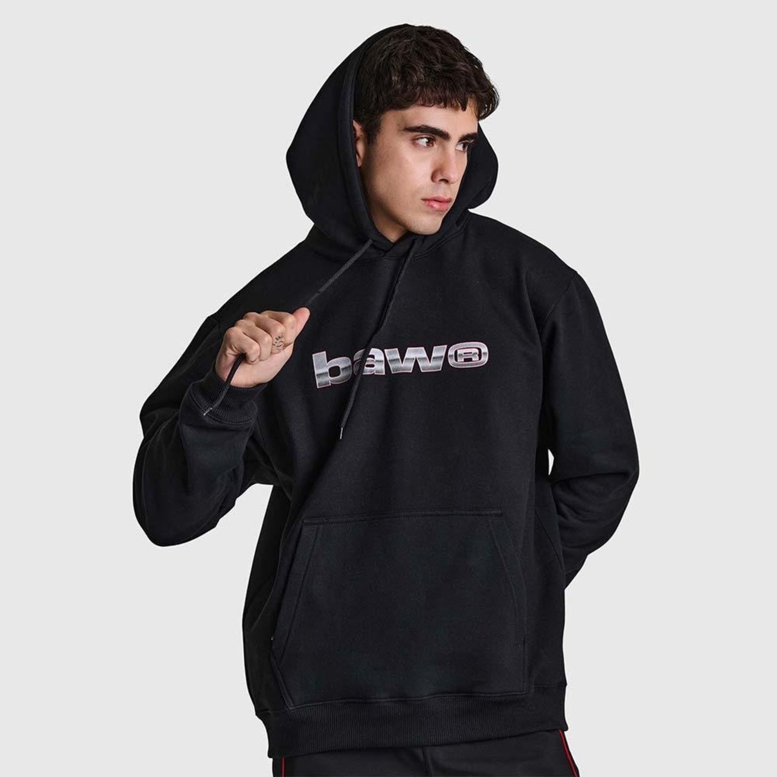 MOLETOM HOODIE BAW&R Preto