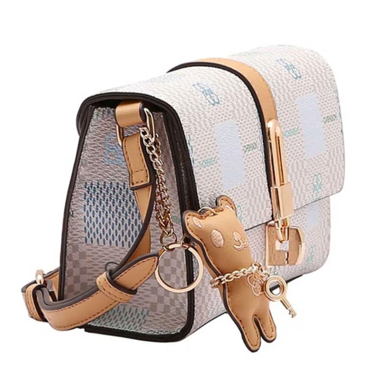 Vista 3 Bolsa Feminina Transversal Chenson Cg85098 1825098 bege Chenson bege