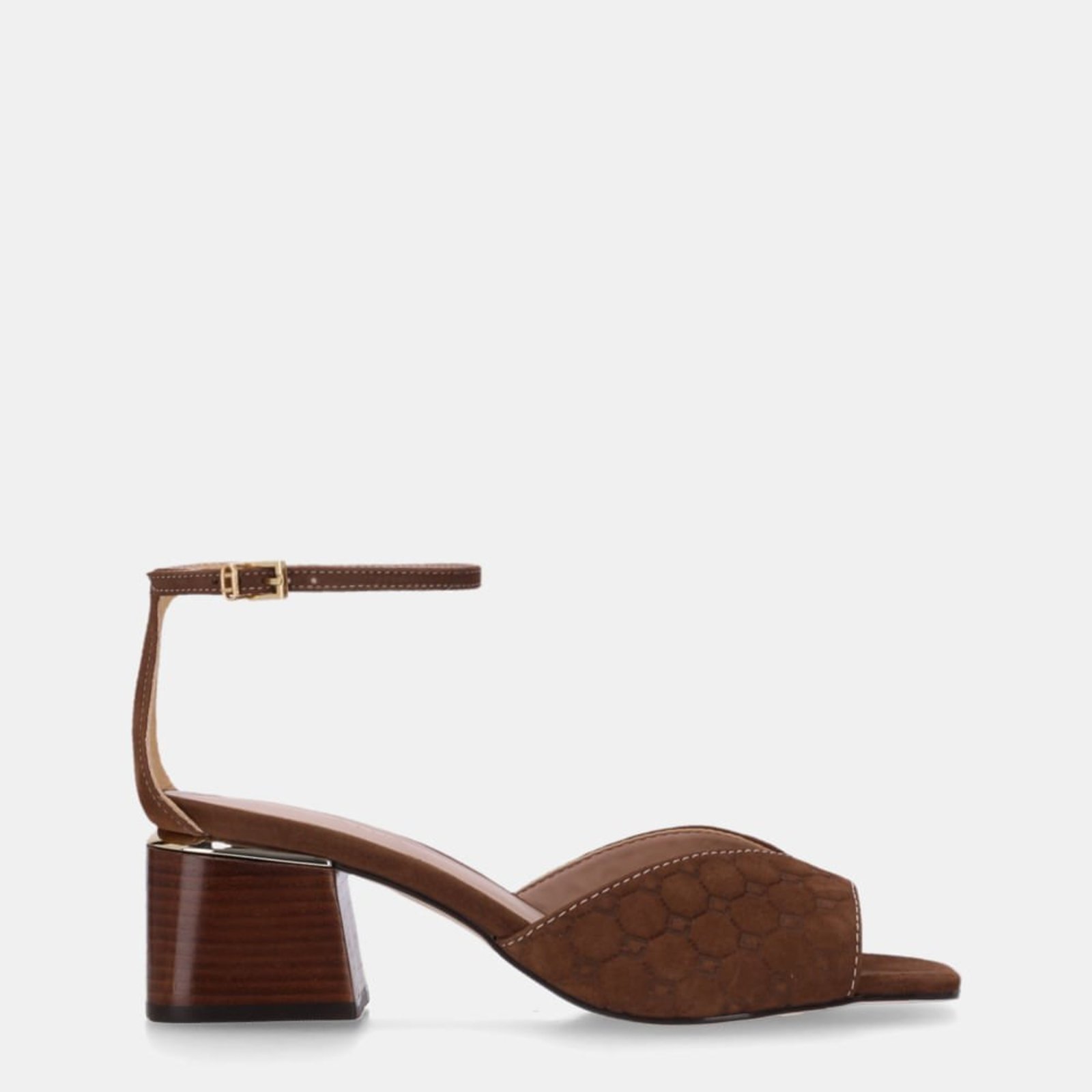 Sandália Salto Bison Espresso - 80410041 Luz da Lua