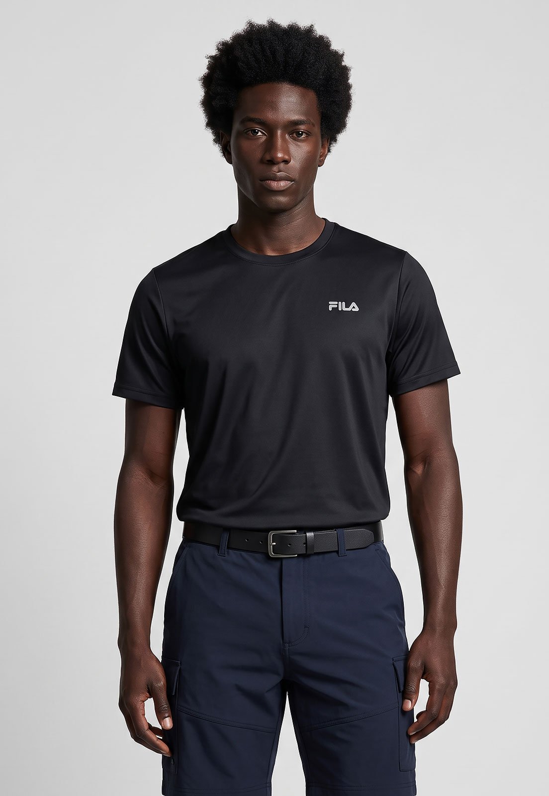 Camiseta Masculina Fila Basic Sports Ii Preta