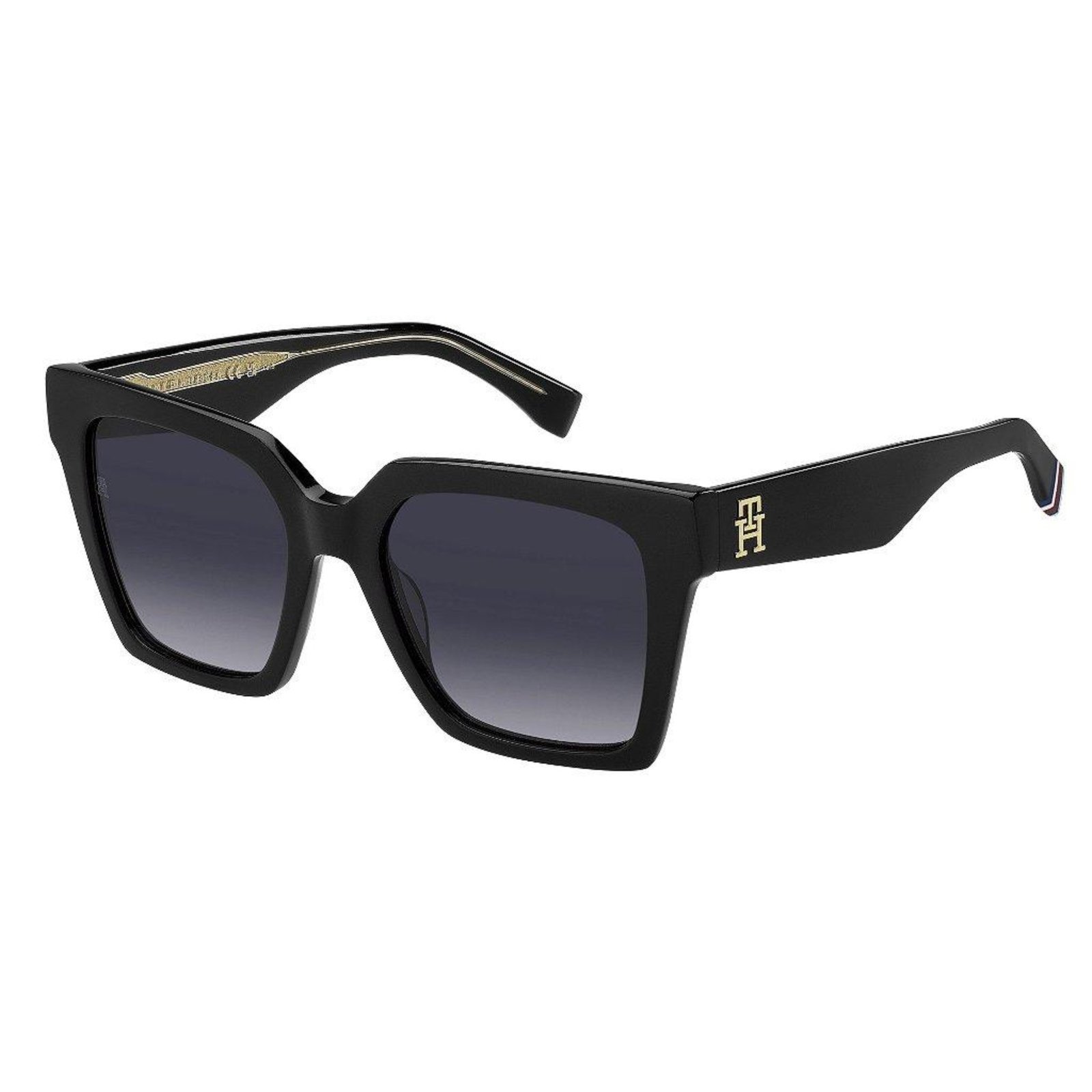 Vista 2 Óculos de Sol Tommy Hilfiger 2100 Preto Lente Degrade Tommy Hilfiger incolor