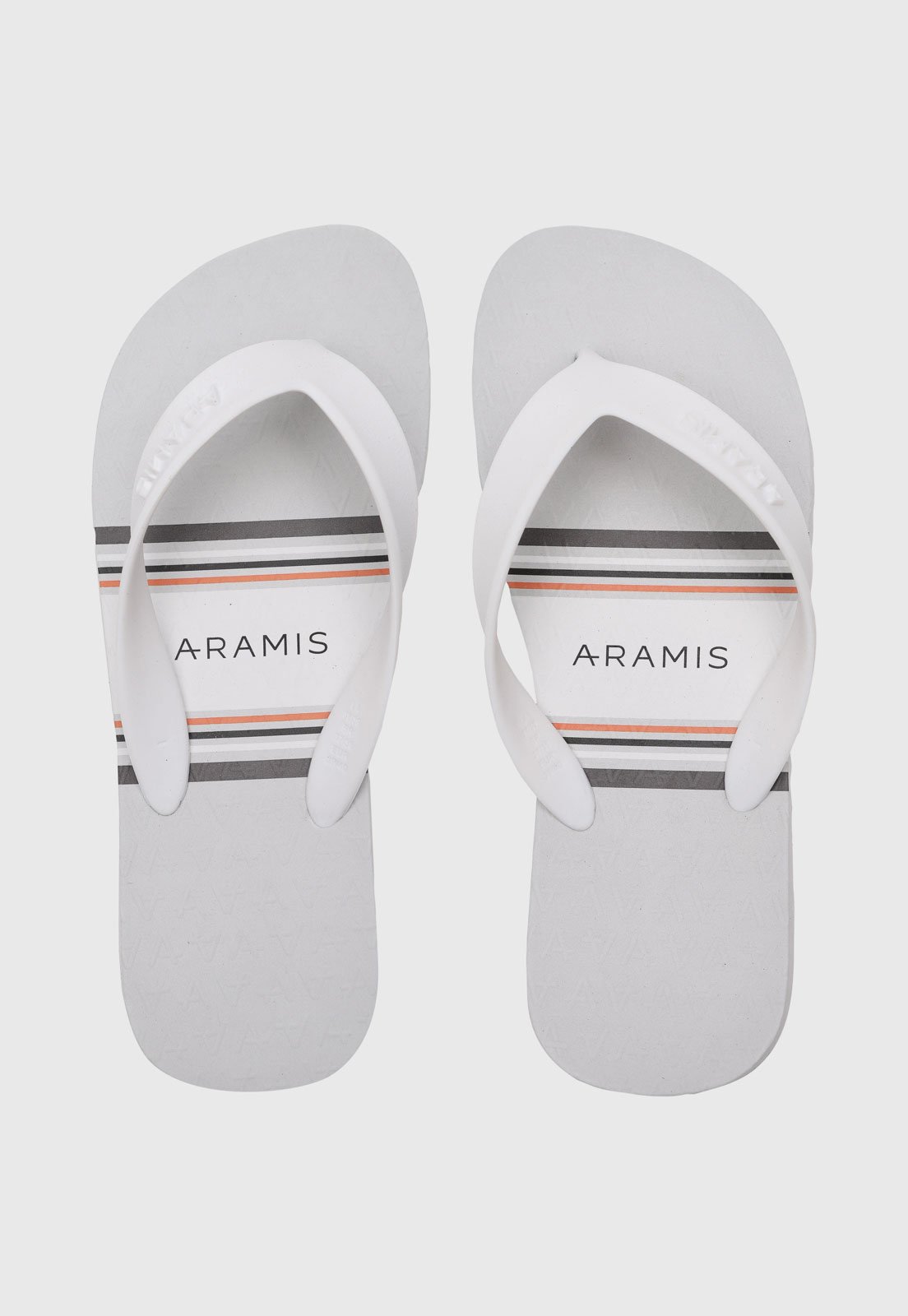 Chinelo Masculino Aramis Stripe Branco