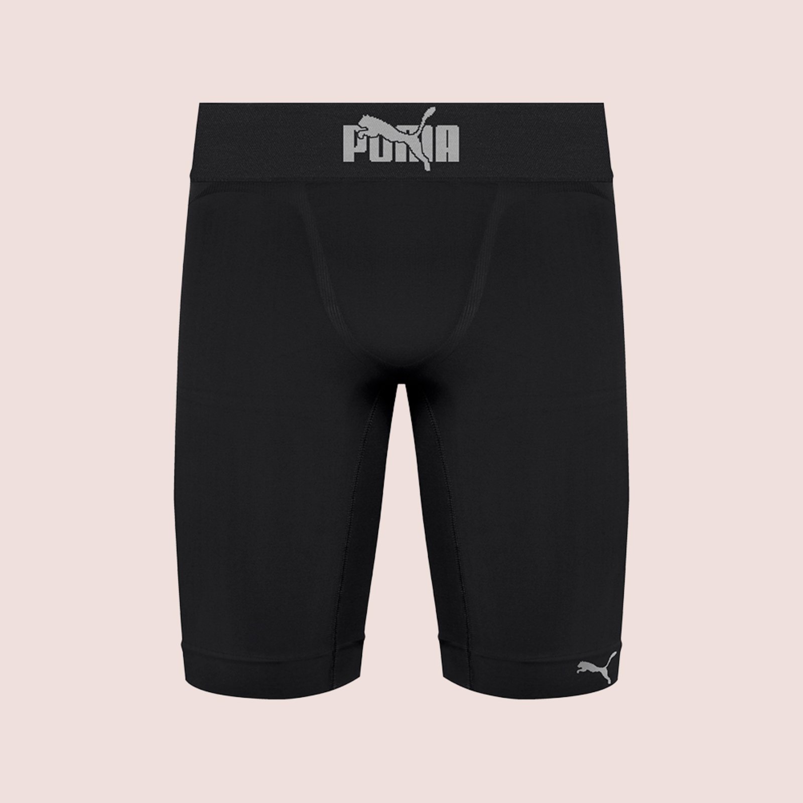 Bermudas Térmicas Compressão Sem Costura Puma Preto