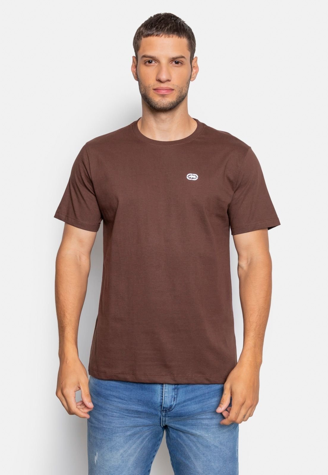 Camiseta Ecko Fashion Basic Iconic Marrom