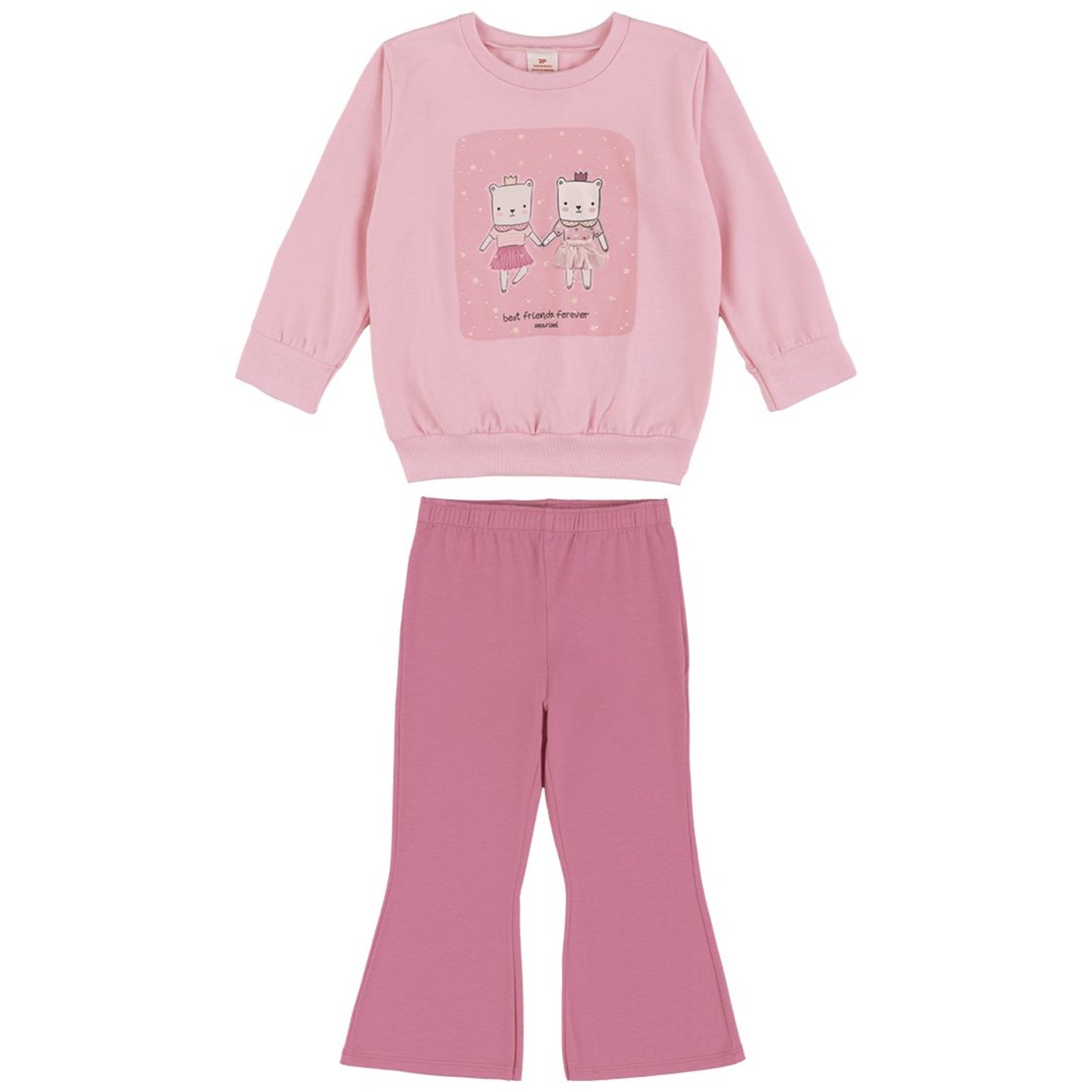 Infantil - Conjunto Longo Ursinhos Menina Marisol
