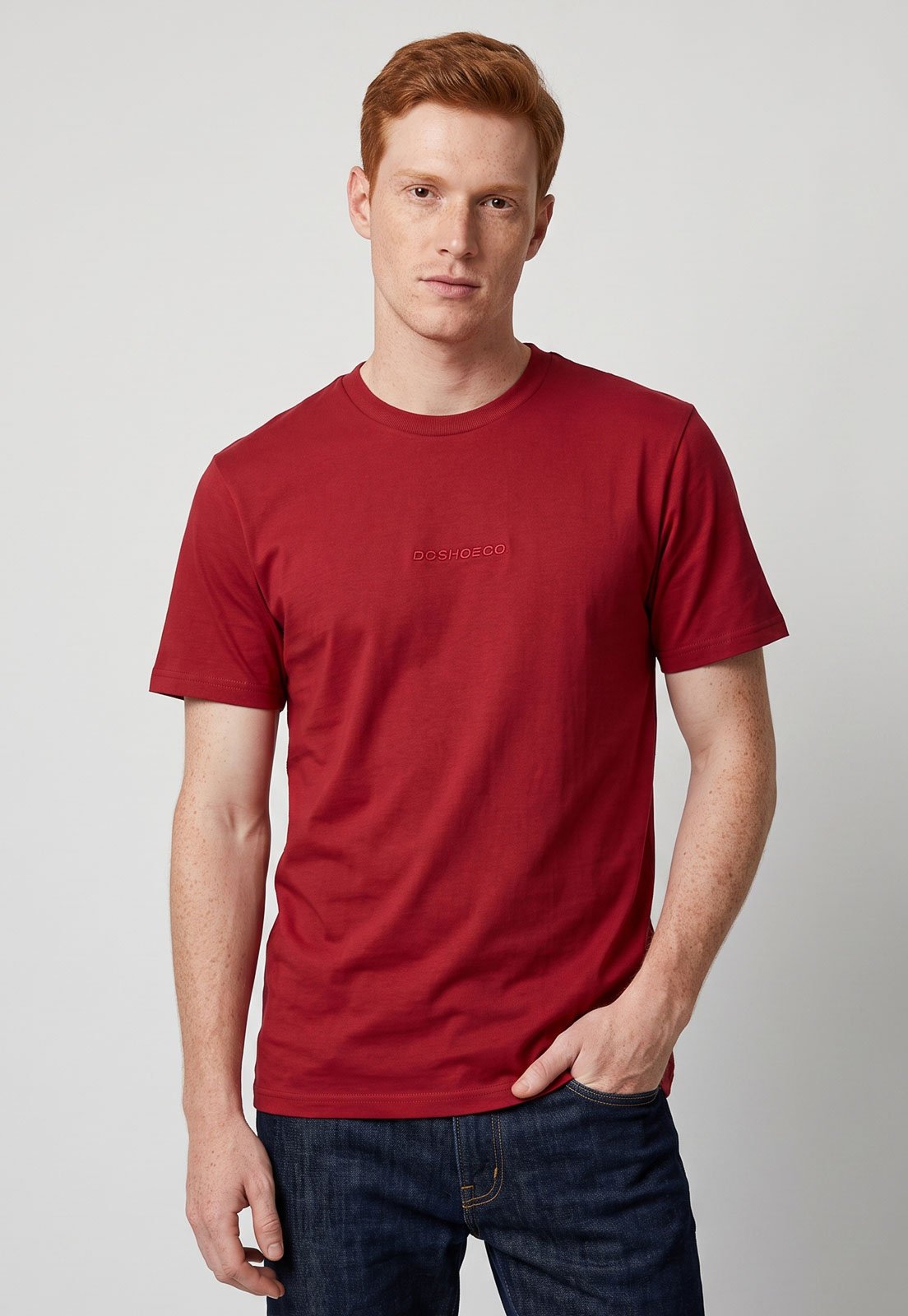 Camiseta Masculina DC Shoes Baseline Vermelha