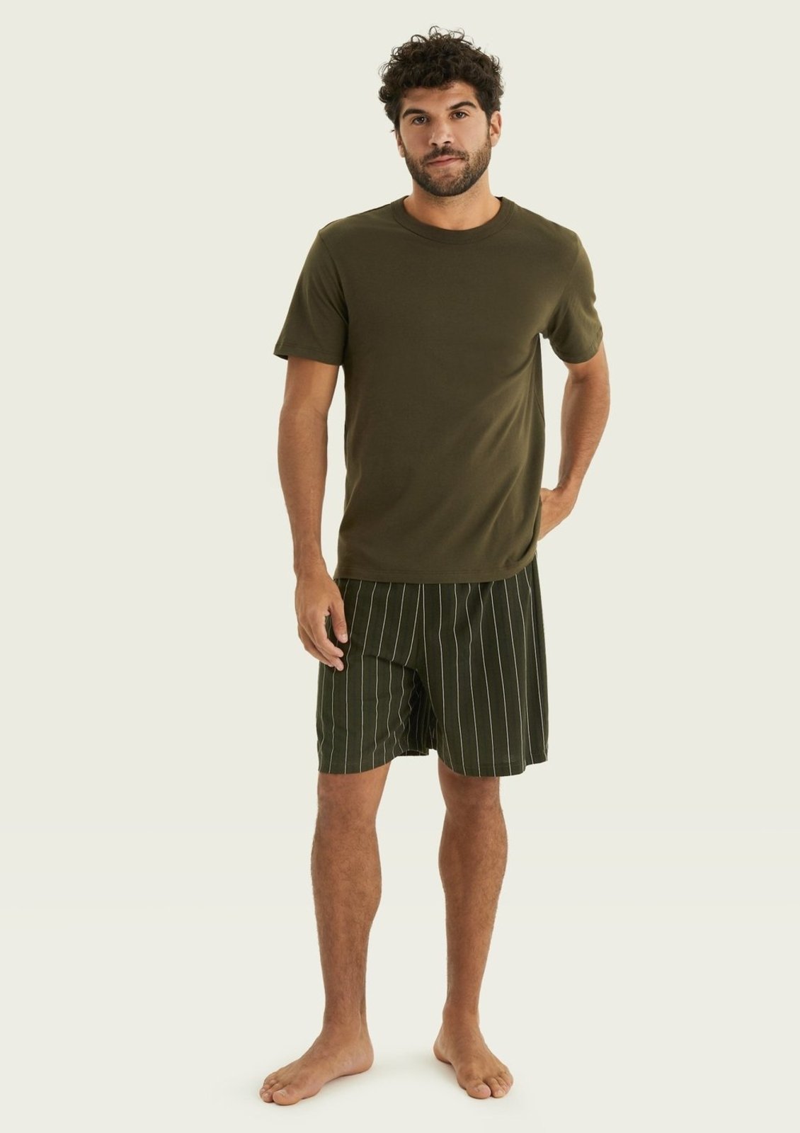 Pijama Curto Masculino + Saquinho Presenteável Hering