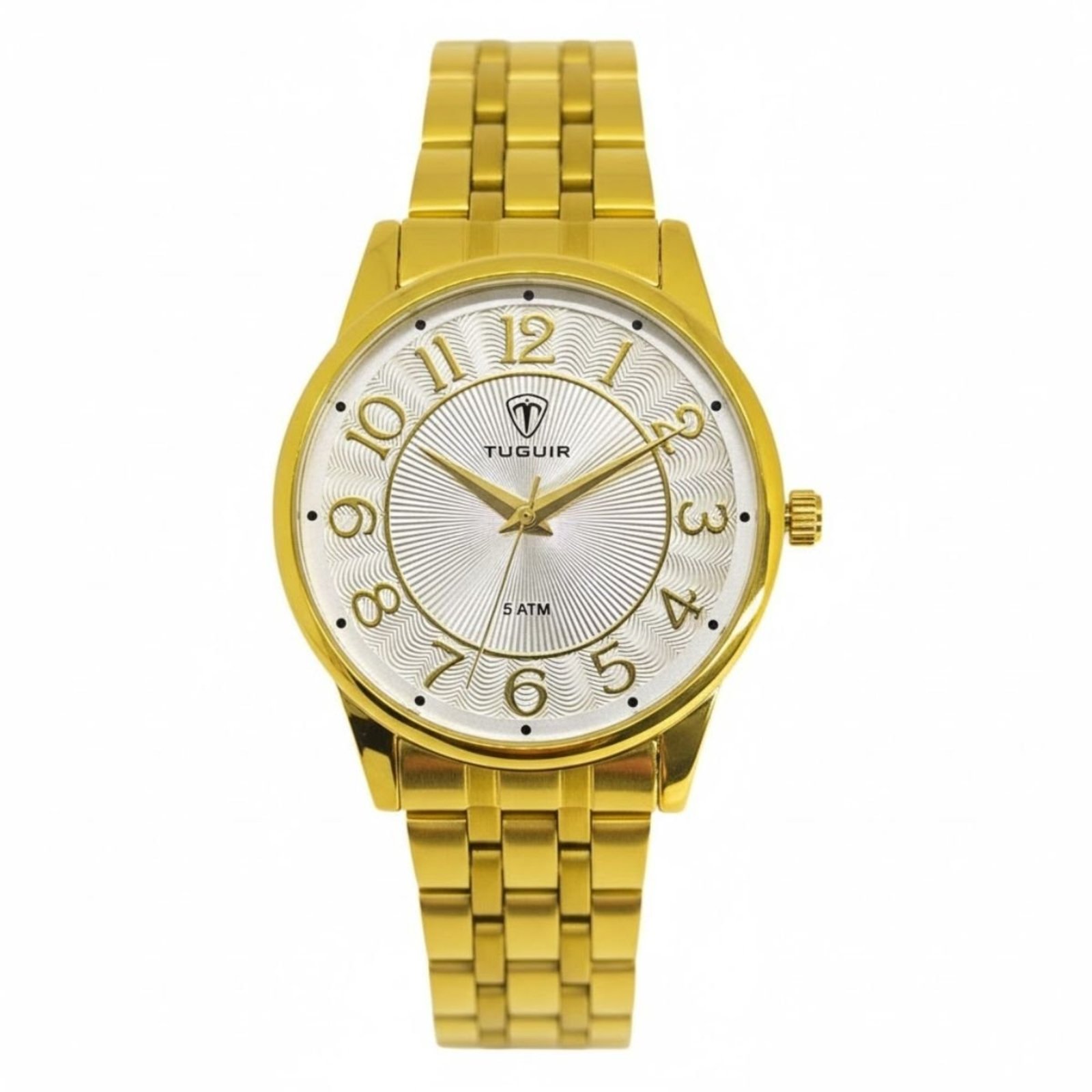 Relógio Feminino Tuguir Analógico 2134 Dourado e Branco