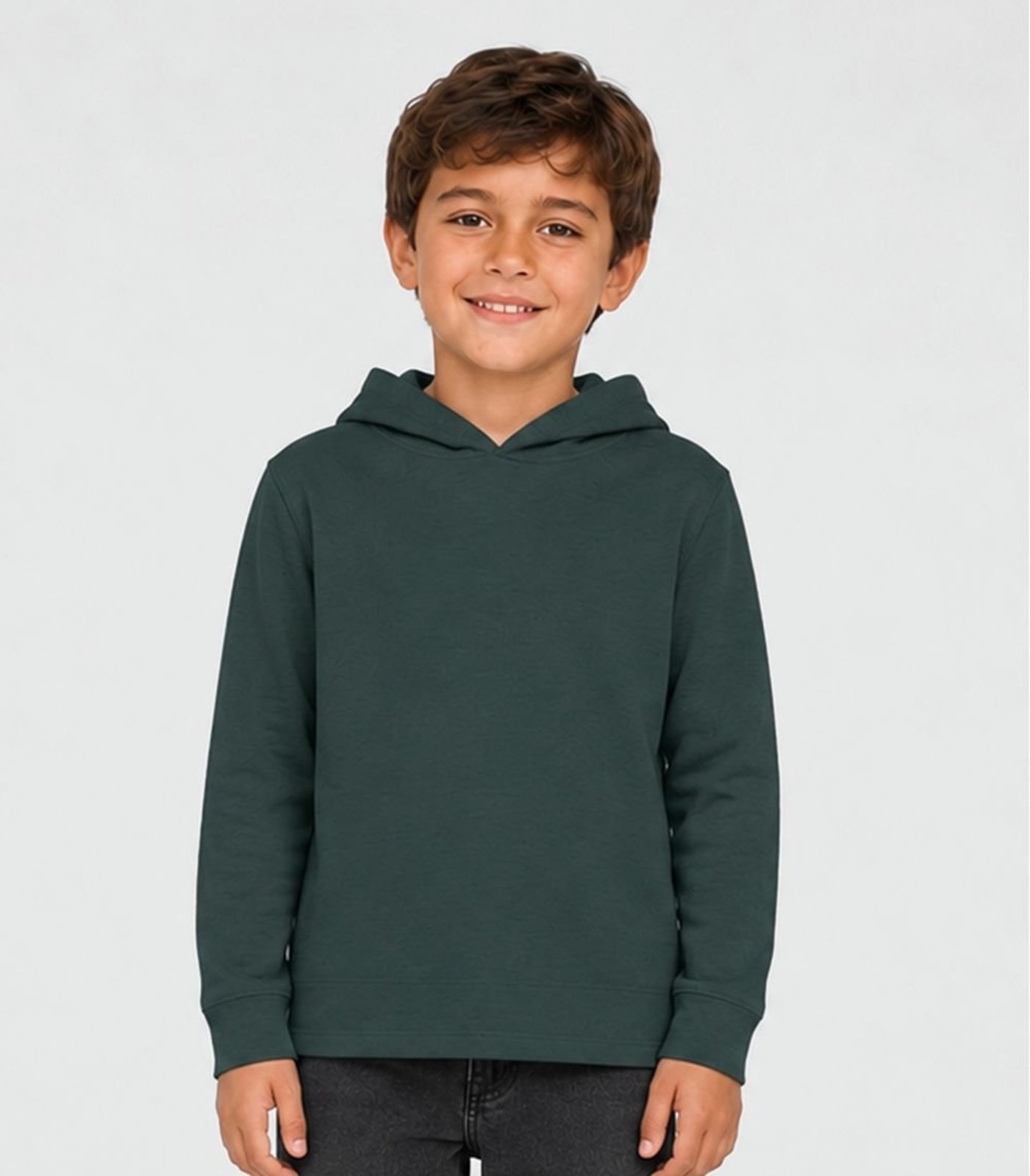 Blusão Com Capuz Moleton Penteado Masculino Select Verde
