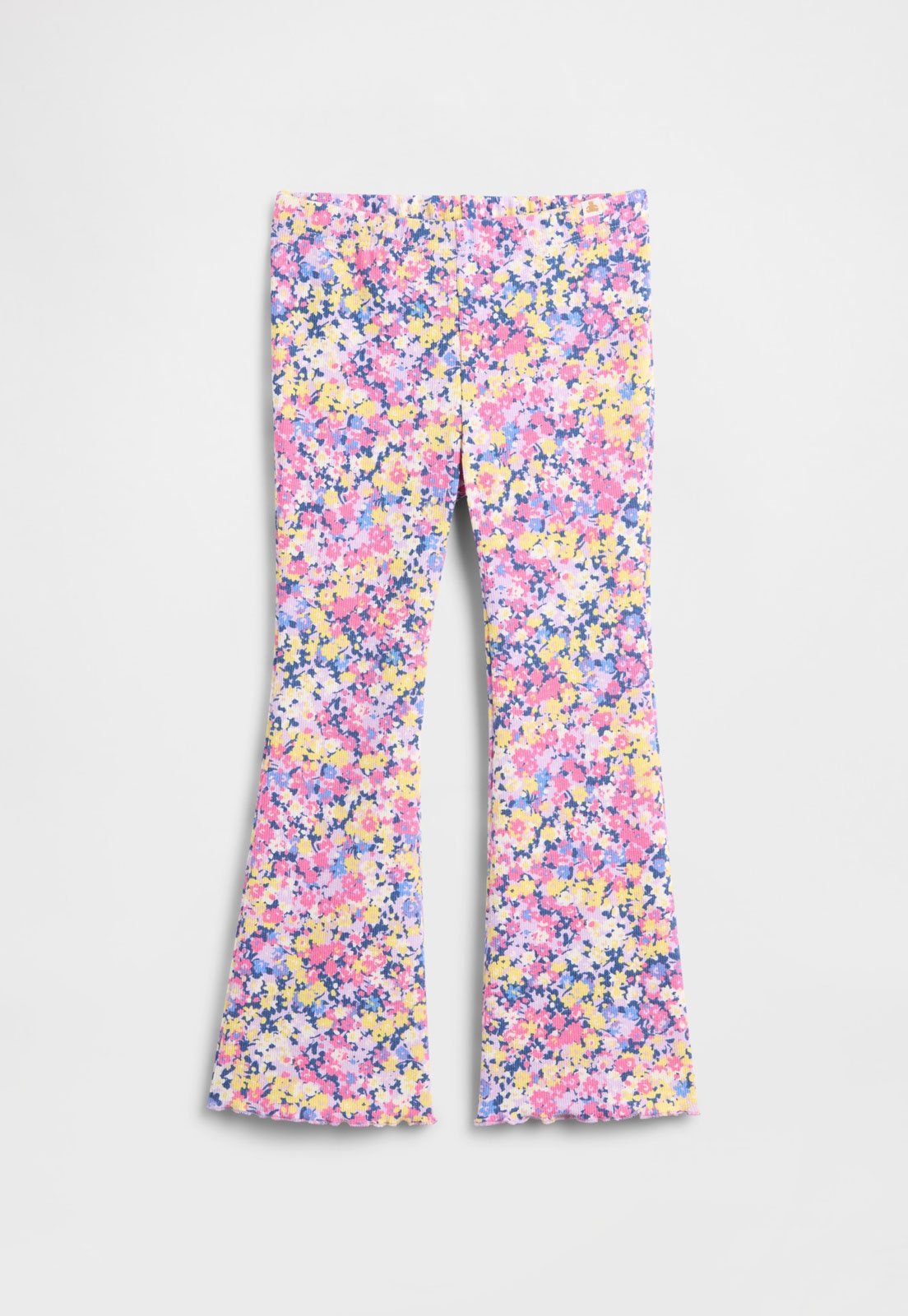 Calça GAP Flare Floral Rosa