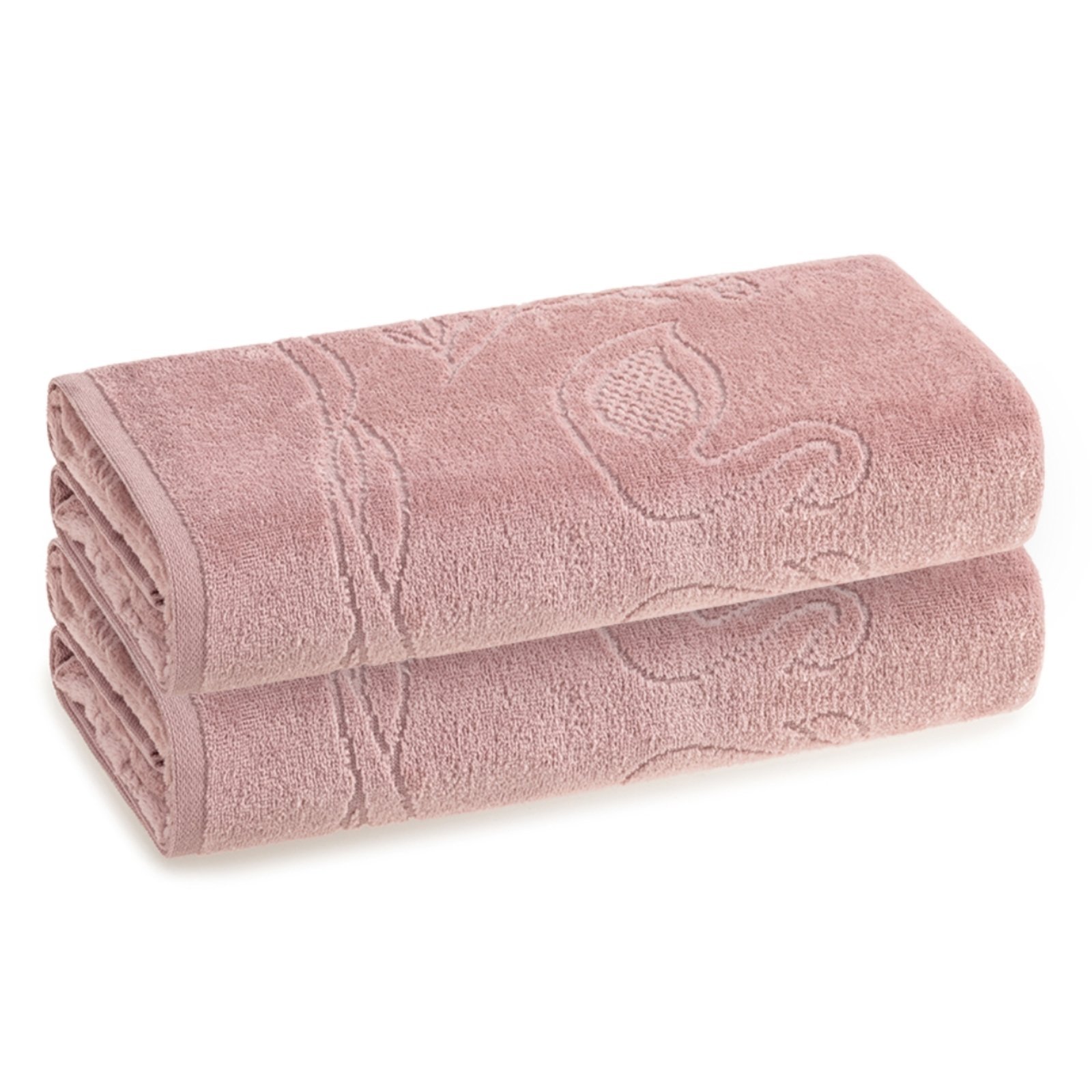 Kit 2 Toalhas Banho Karsten Veludo Encantada Rosa