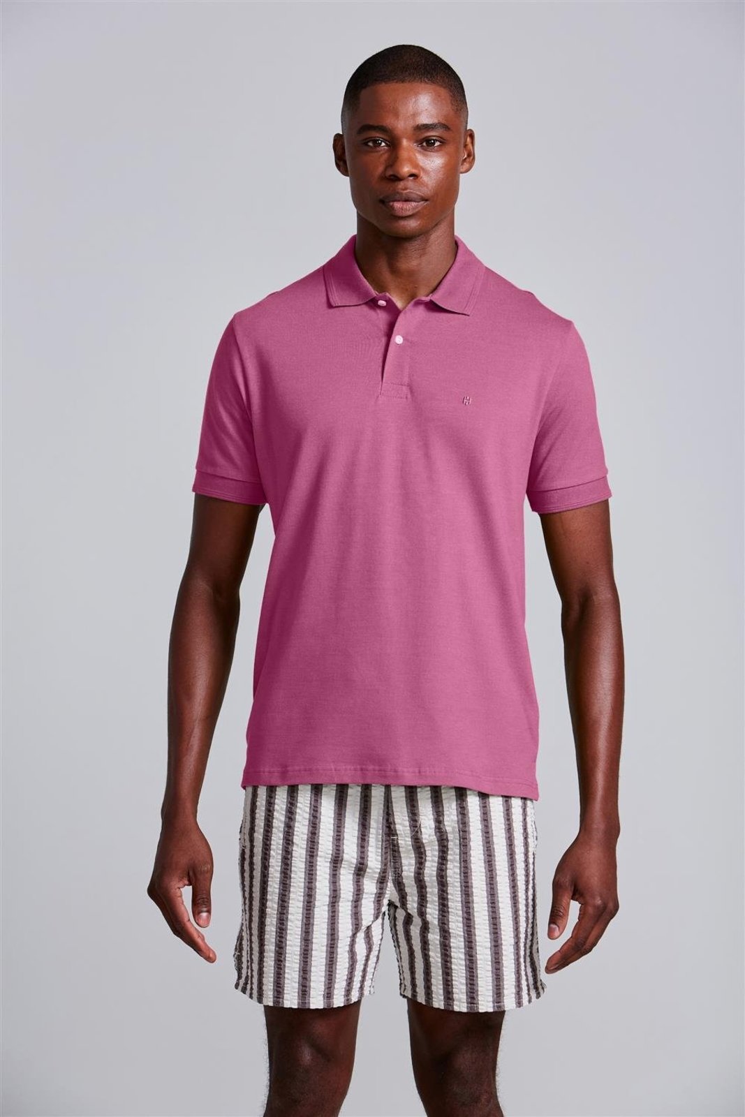 HIGHSTIL Polo Manga Curta Comfort Piquet - Rosa