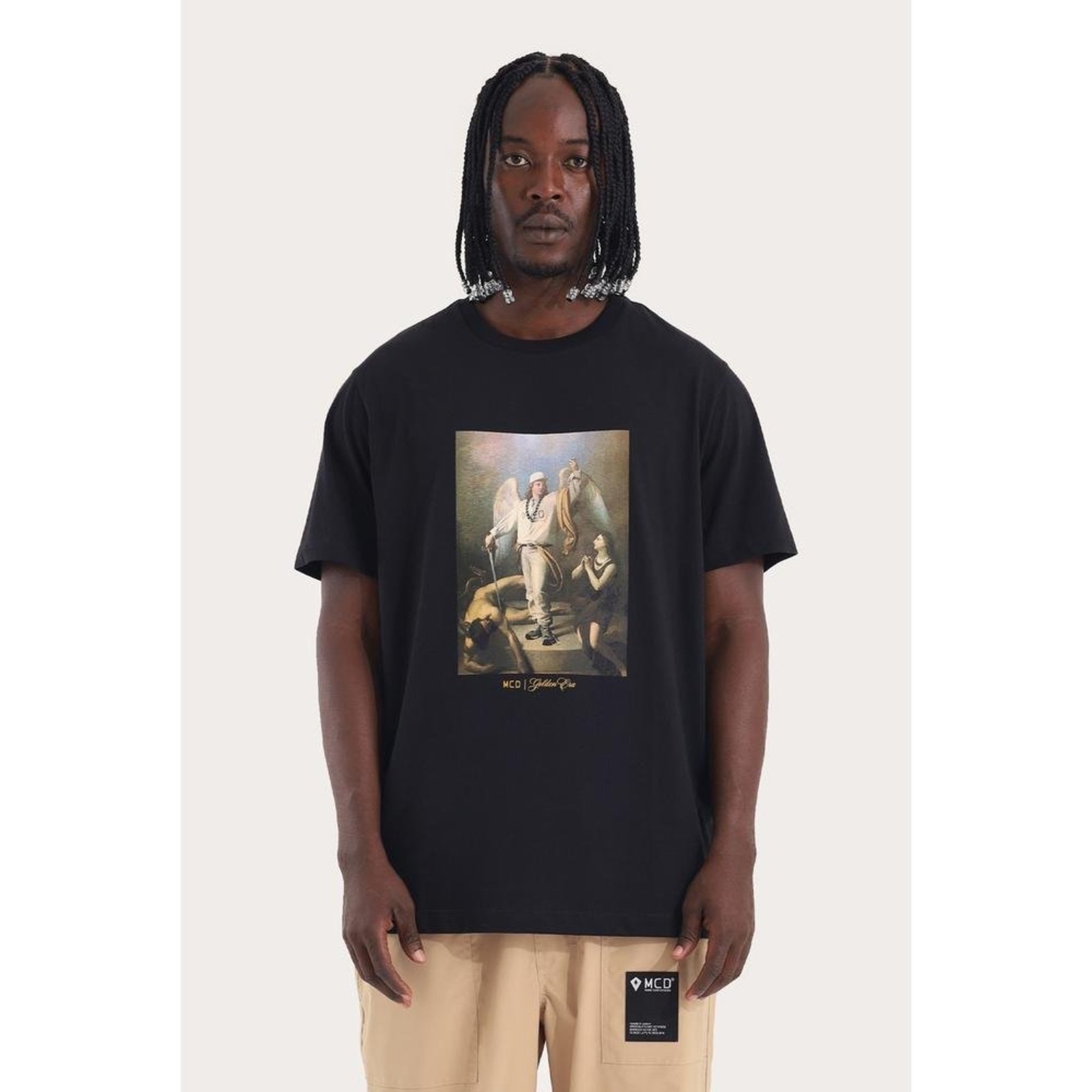 T-Shirt Regular M/C Com Aviamentaçao Hod