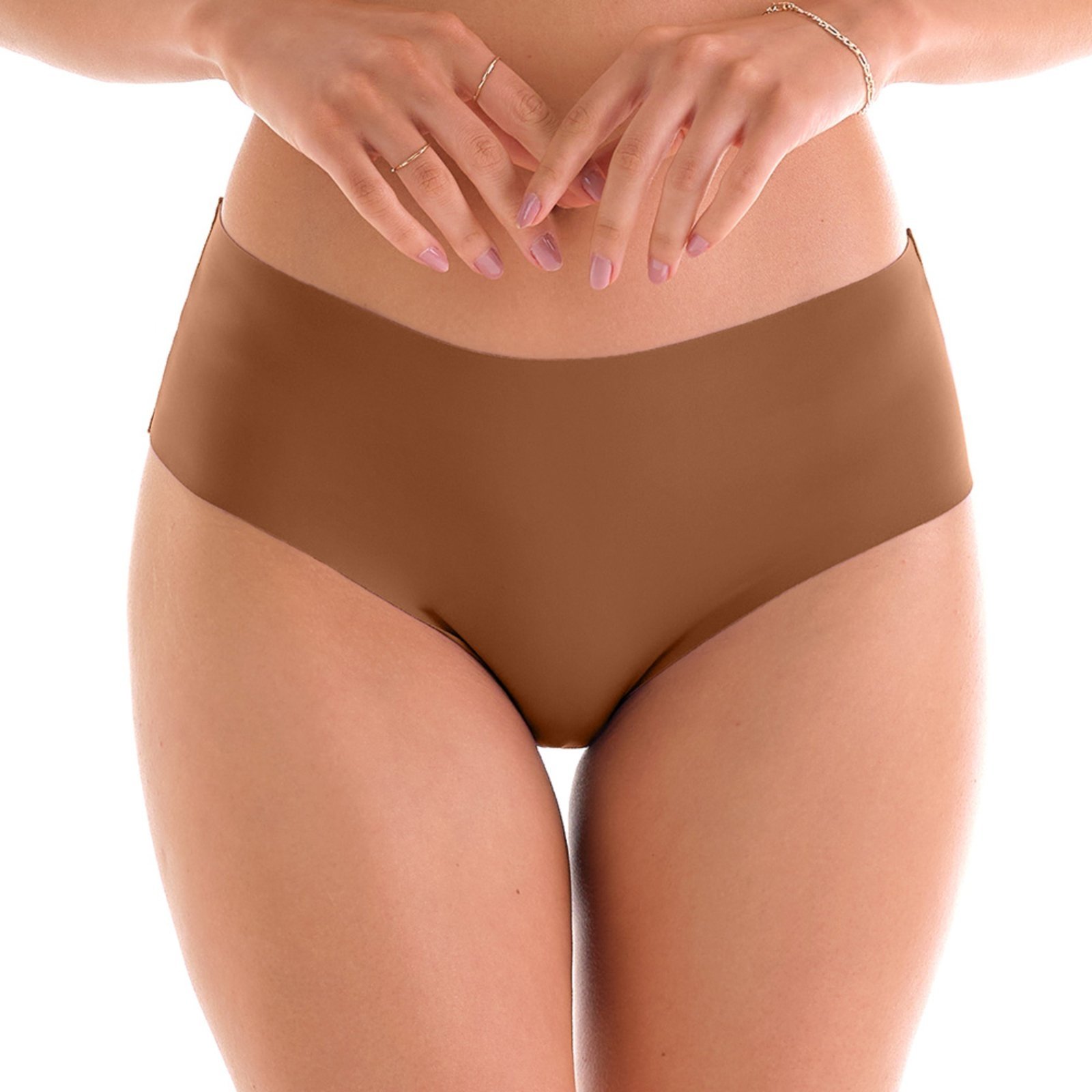 Calcinha Tanga Corte a Laser Avelã Zee Rucci