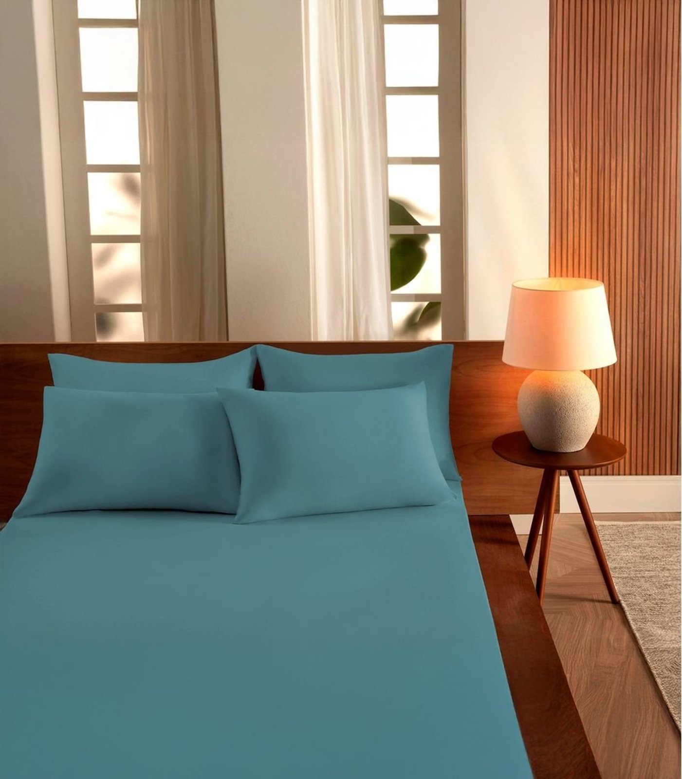 Jogo De Cama Casal Malha 3 Peças Liso Vivaldi Verde