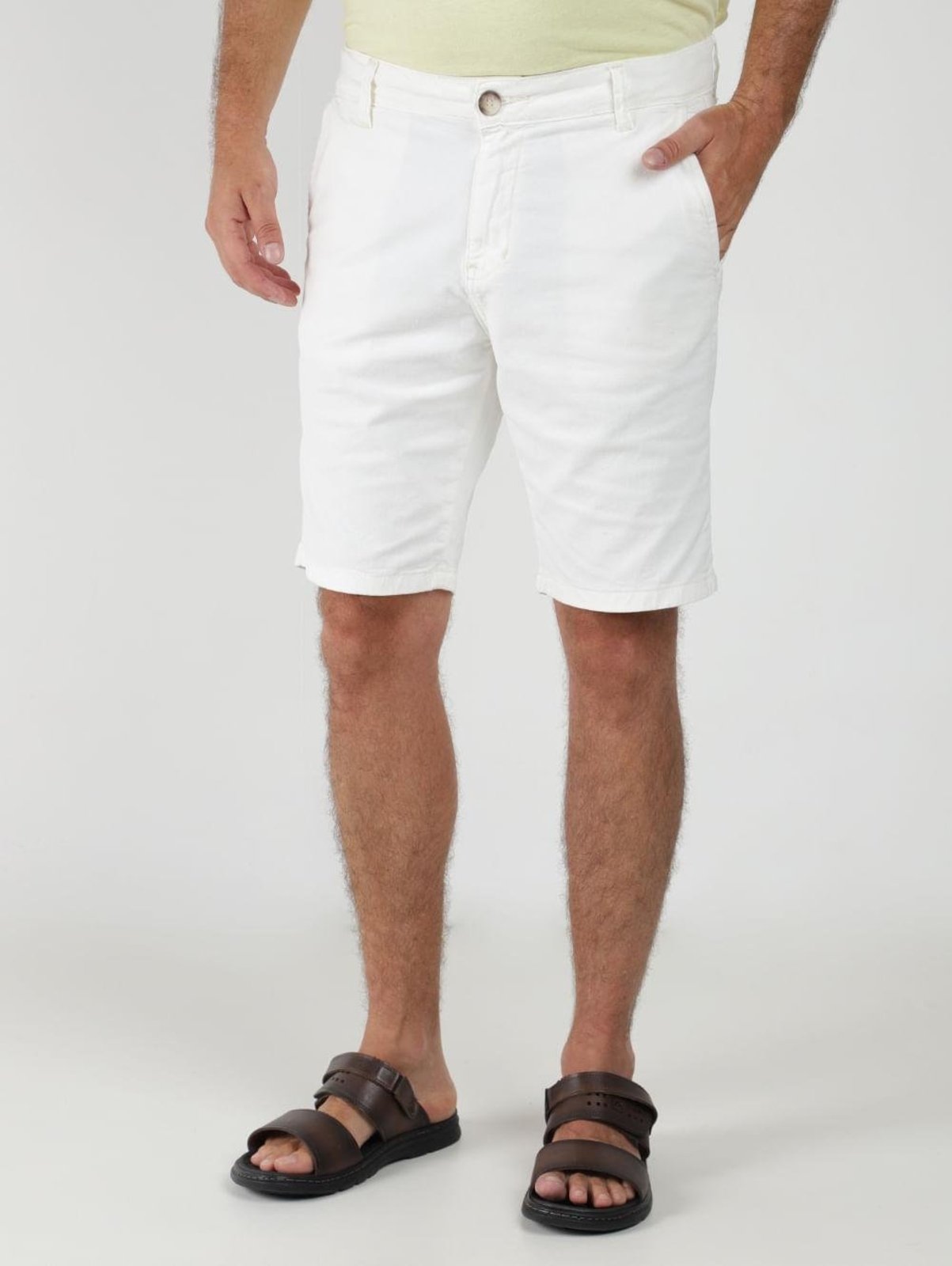 Bermuda Sarja Eletrón Masculina BRANCO