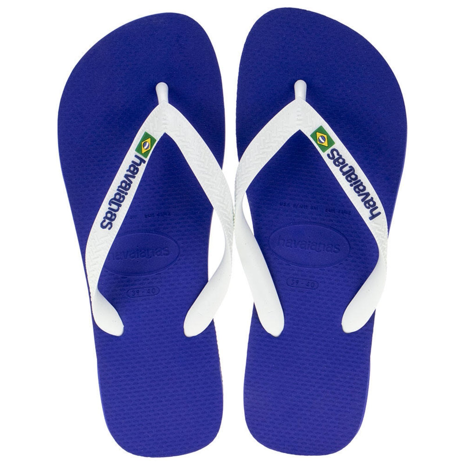 Chinelo Brasil Logo Havaianas - 4110850 0093206 Azul