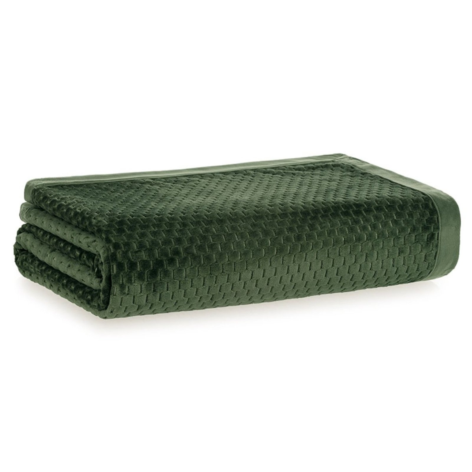 Manta Queen Karsten Microfibra Fleece Oliver Verde Selva