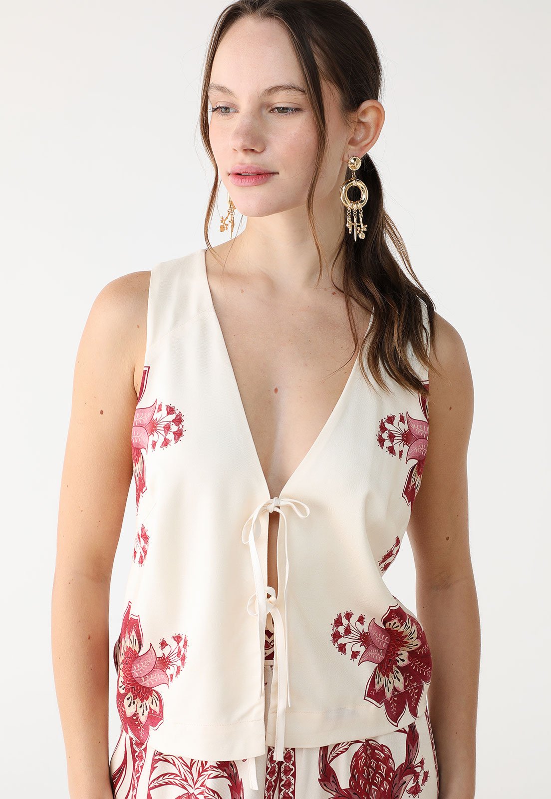 Colete FARM Reto Nina Off-White